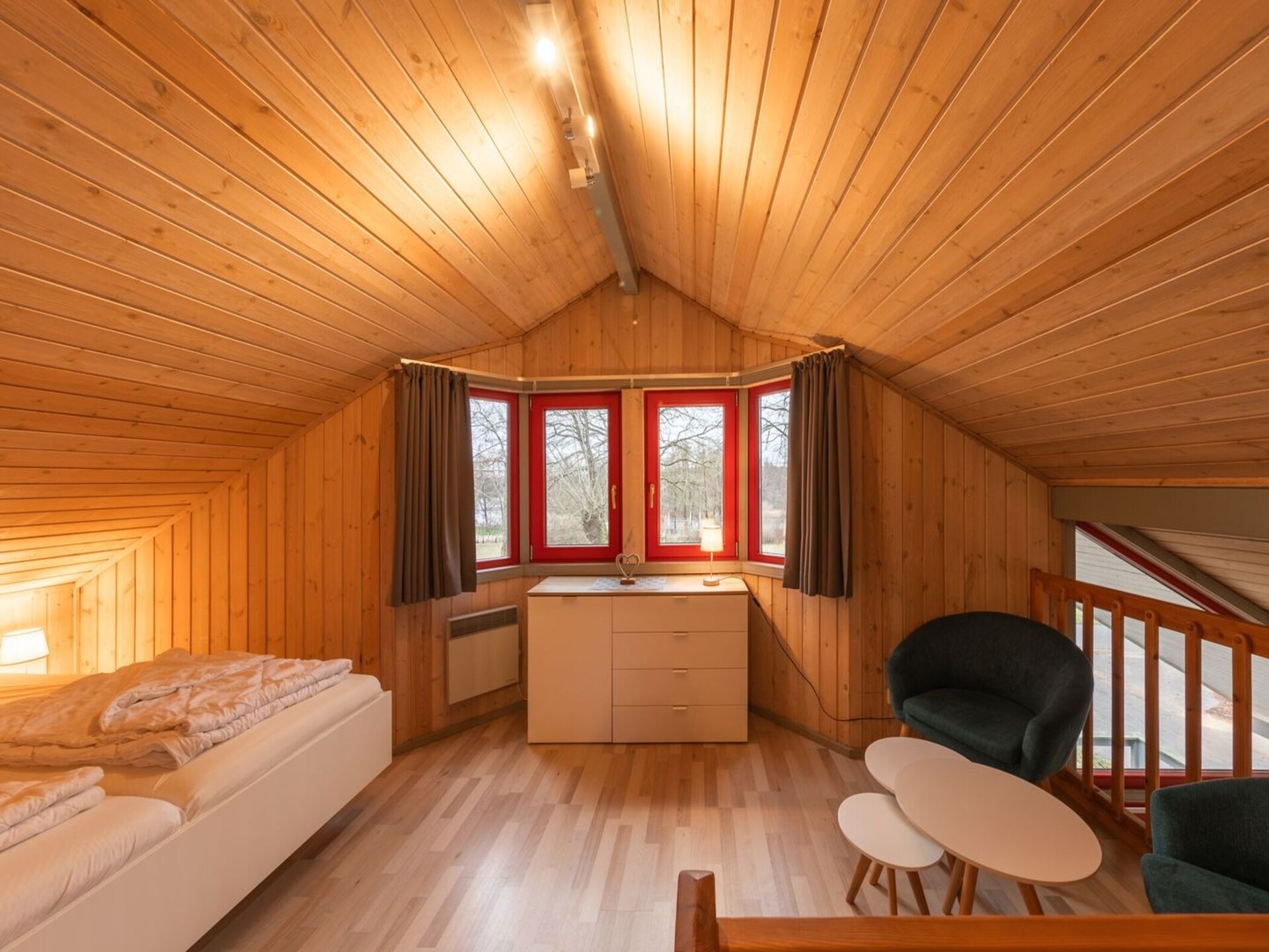 Vrijstaand vakantiehuis aan het Granzower Meer met sauna en open haard - foto 15