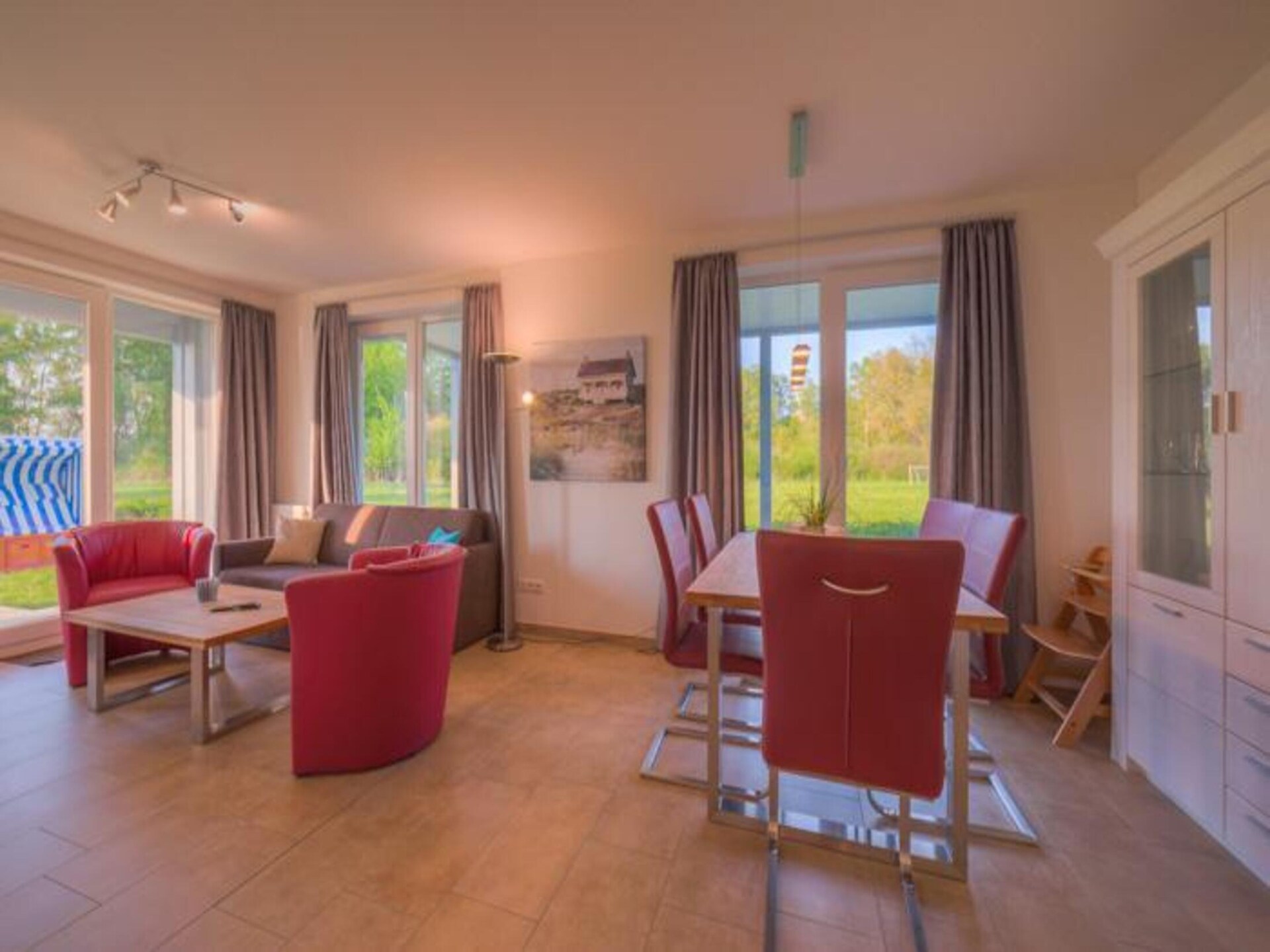 Licht appartement voor 4 personen op 400 meter van het strand in Rechlin - foto 3