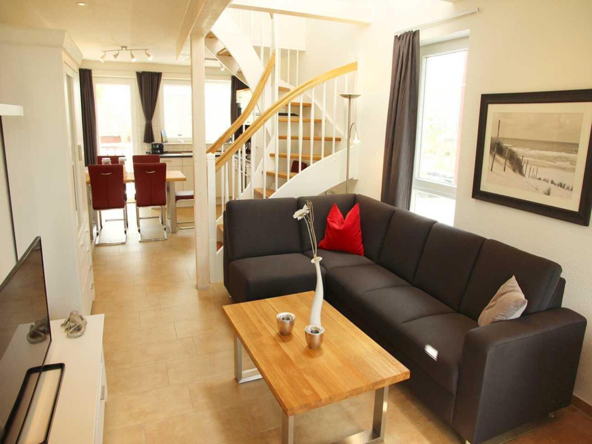Kapitänsdeck 6 Pers 533: Appartement aan de Müritz met privéstrand - foto 6