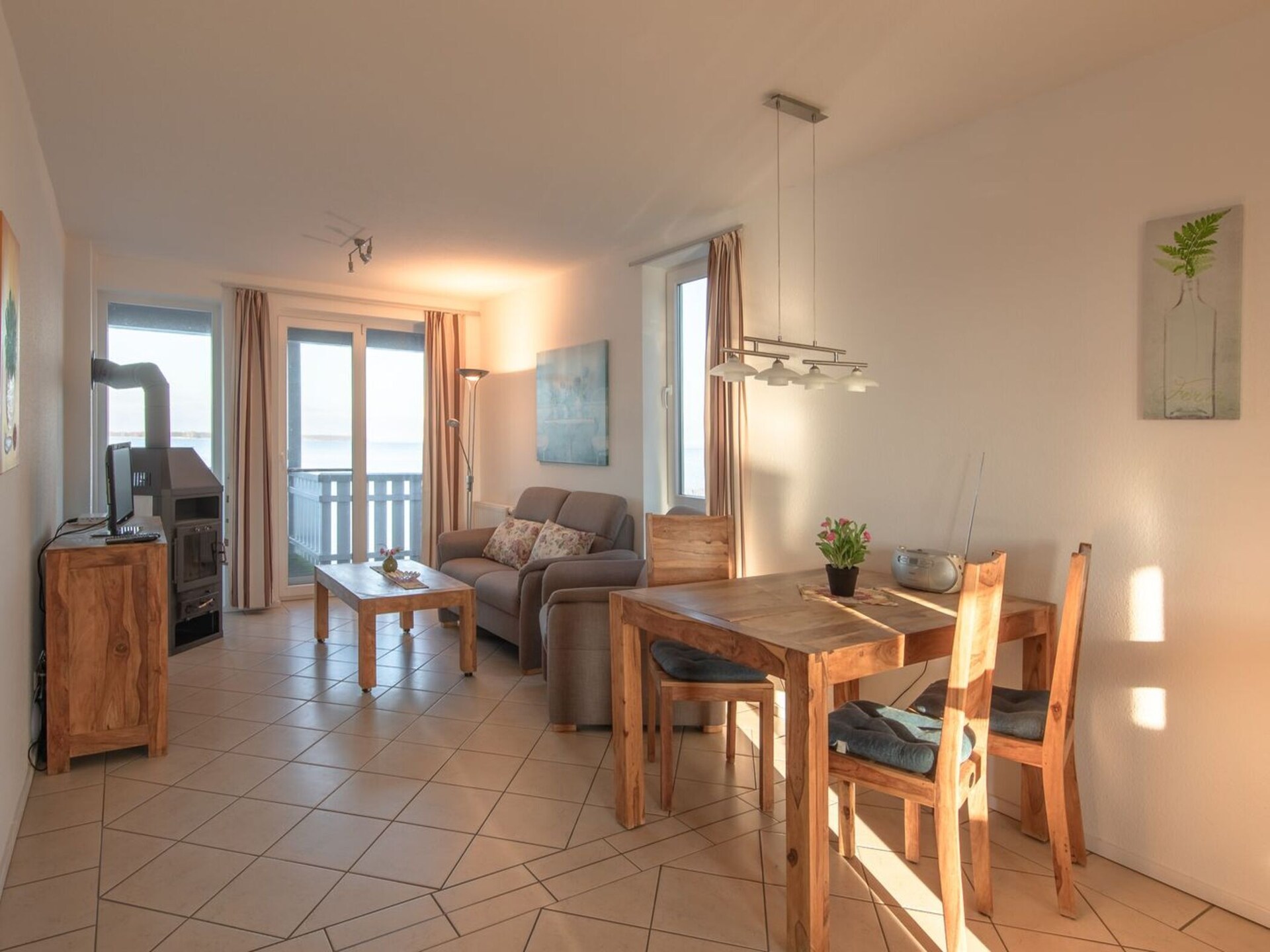 Appartement Mitteldeck 494: Rustiek verblijf aan de Müritz met privéstrand - foto 2