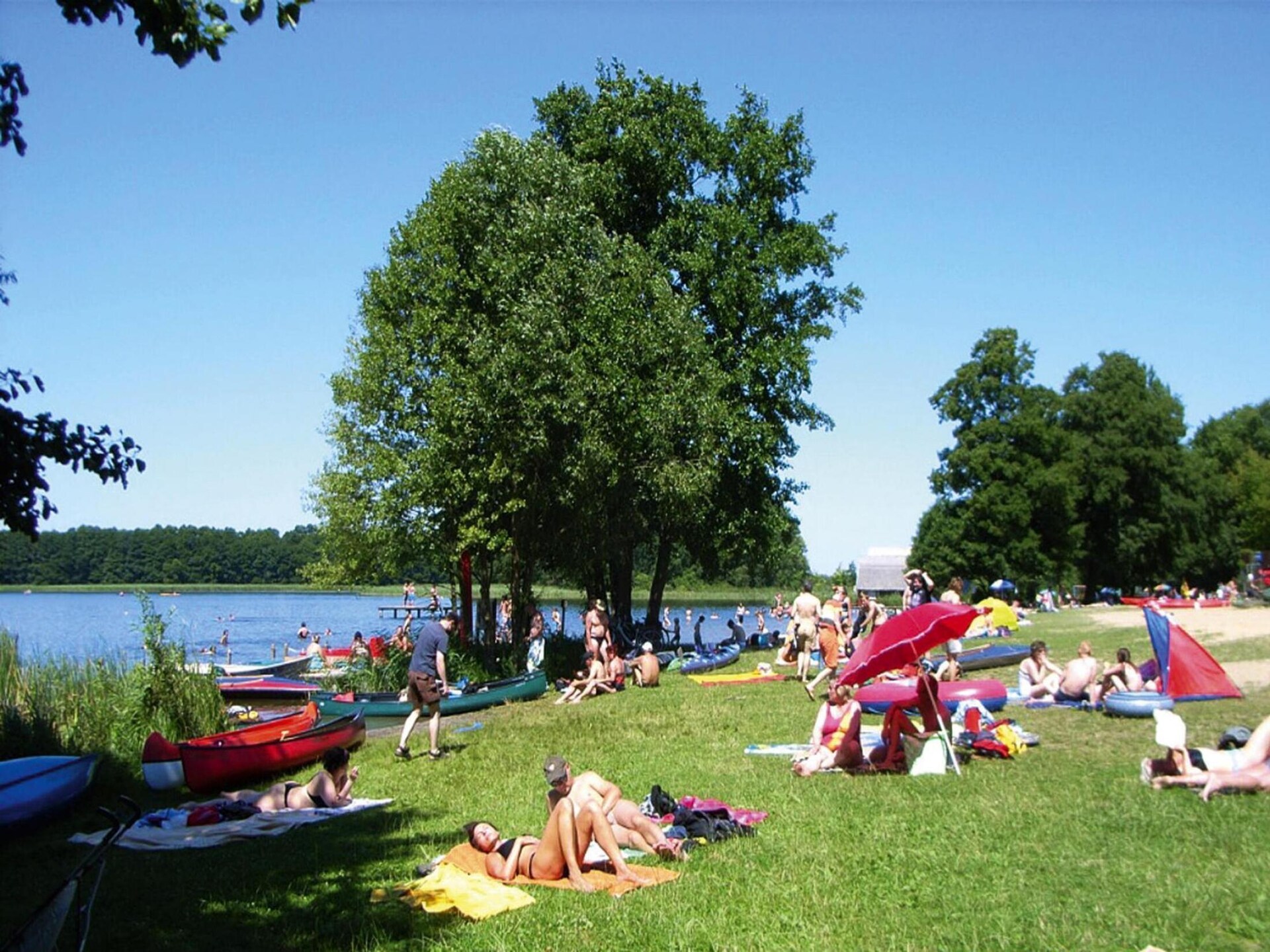 Romantisch appartement aan het Granzower Meer met terras en sauna - foto 28