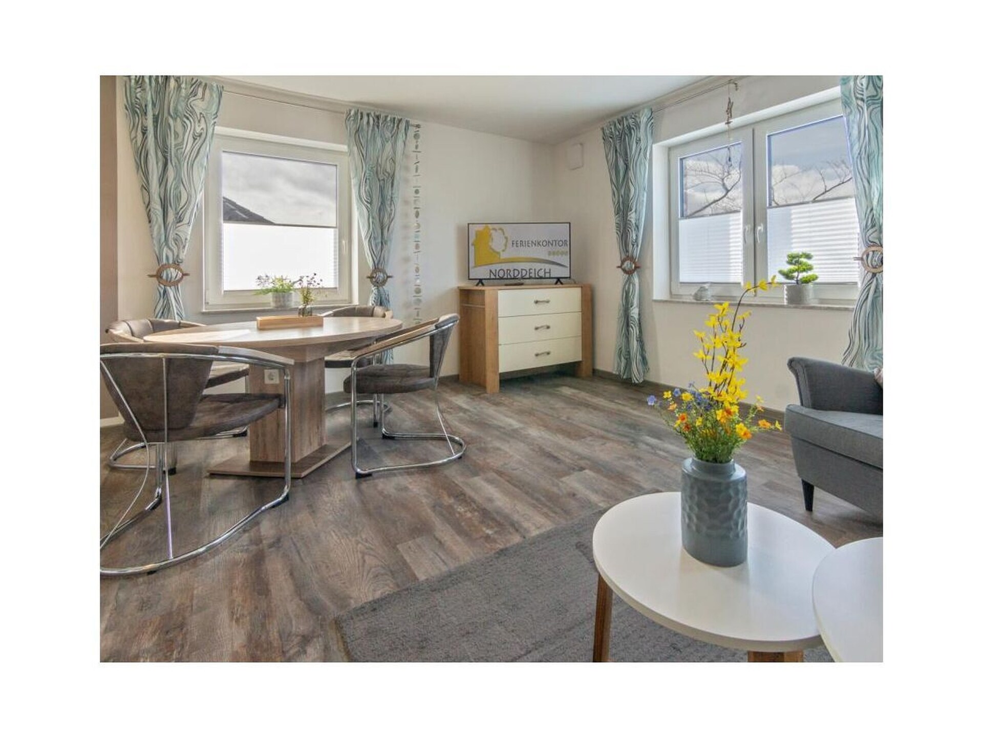 Licht appartement op de bovenste verdieping in Norddeich, 200m van de dijk - foto 4
