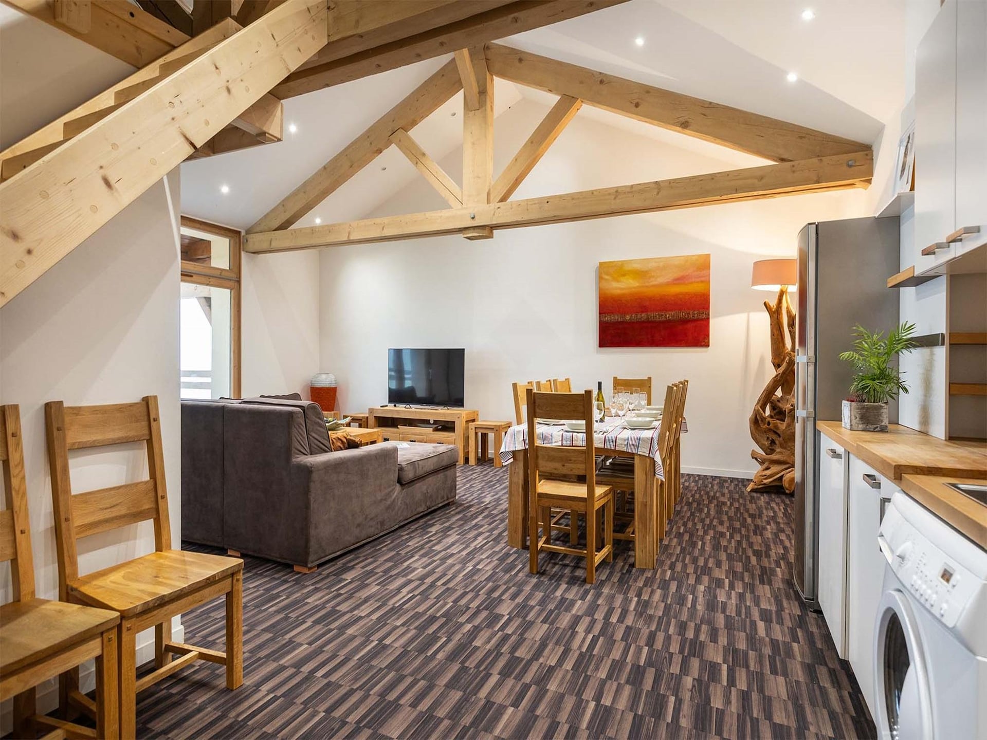 Gerenoveerd 14-persoons appartement met spa en uitzicht op de Vanoise - foto 17