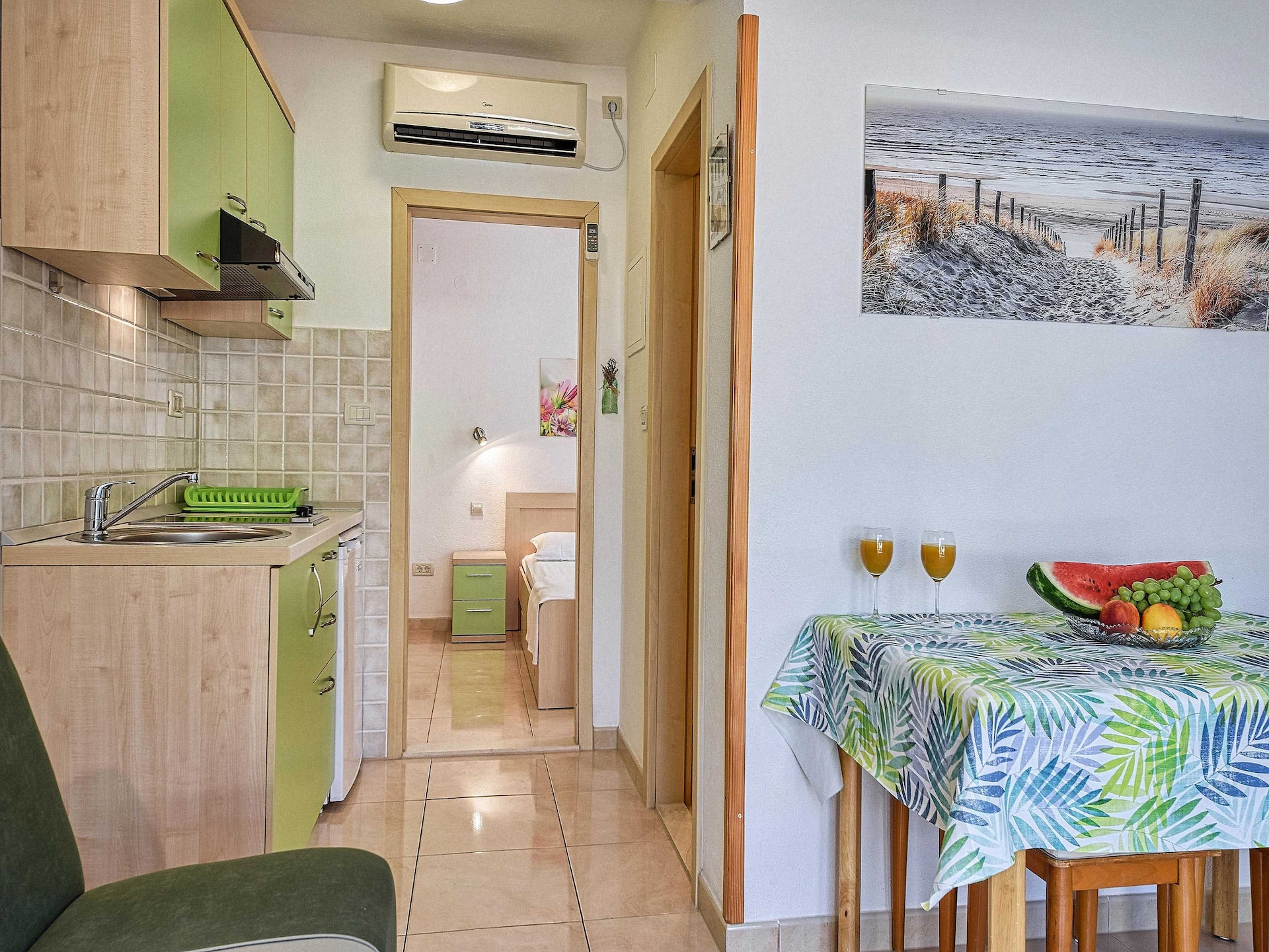 Aan het strand: Comfortabel appartement in Povlja op Brac - foto 2
