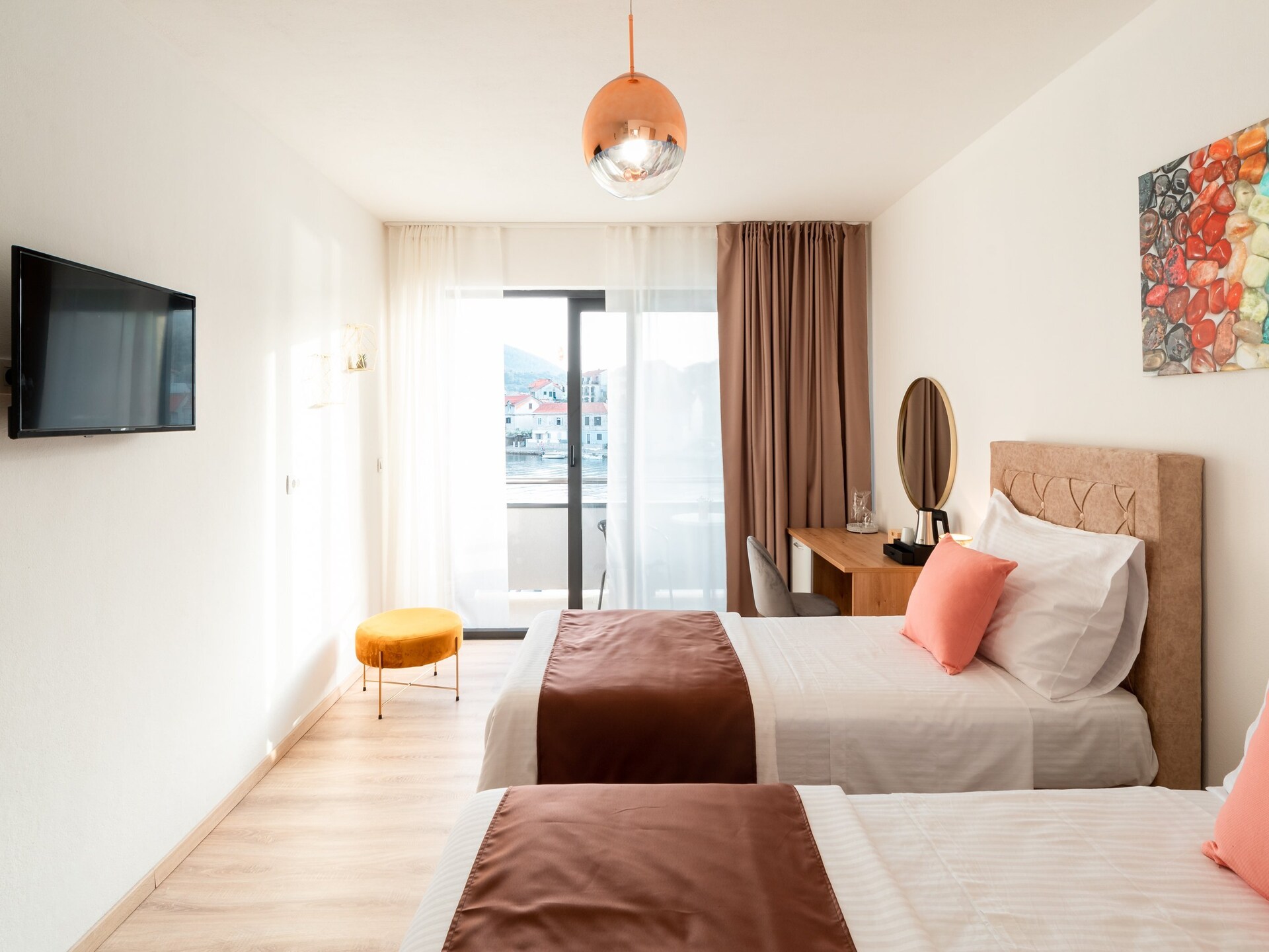 Superior Twin Room met balkon en zeezicht in Vela Luka, Korčula - foto 7