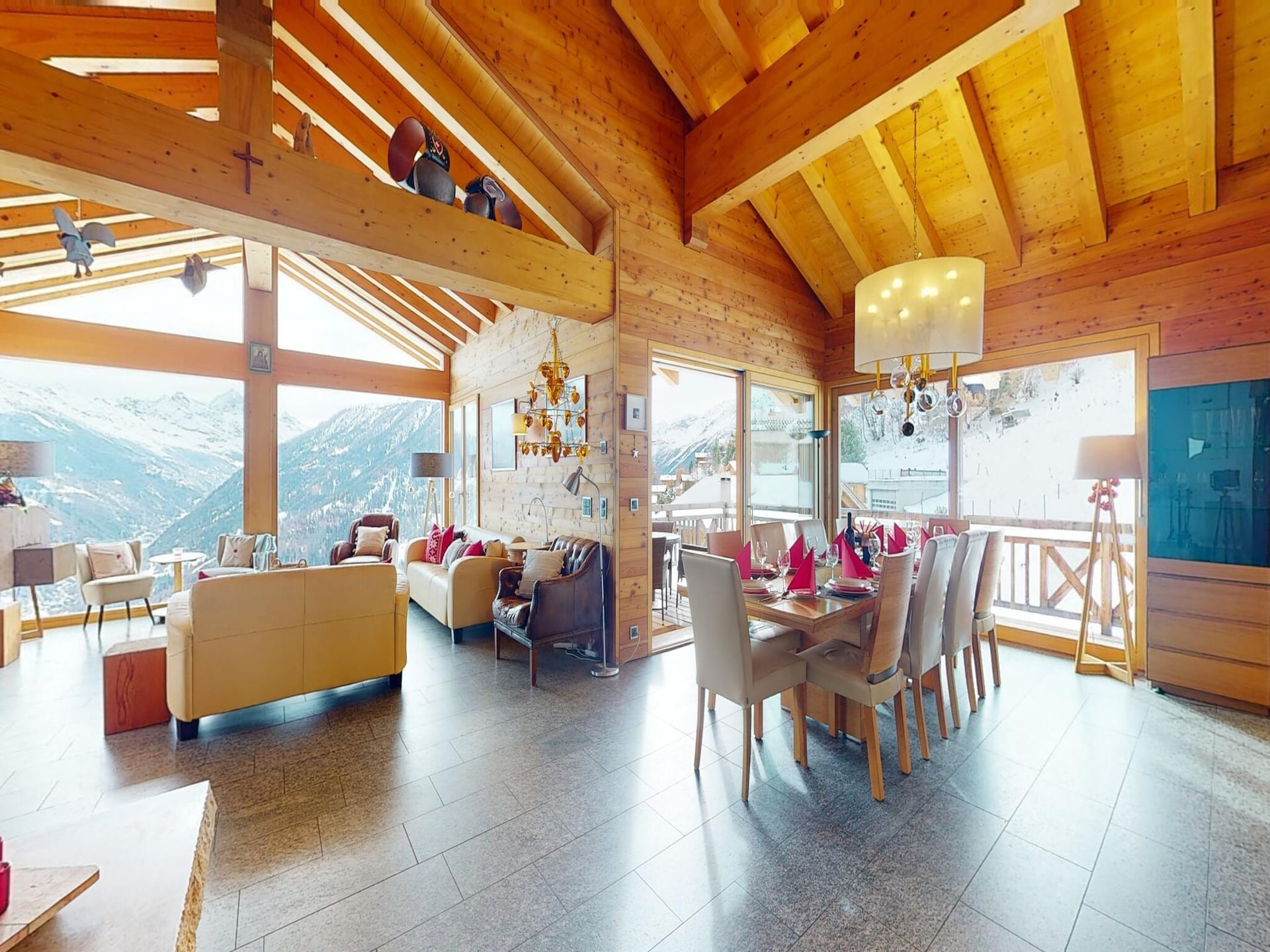 Luxe 5-sterren chalet met jacuzzi en sauna voor 12 personen in Hérémence - foto 9