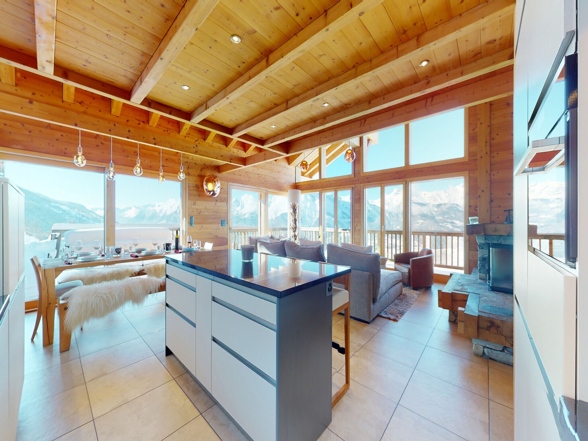 Luxe chalet voor 16 personen met sauna direct aan de skipiste in Wallis - foto 13