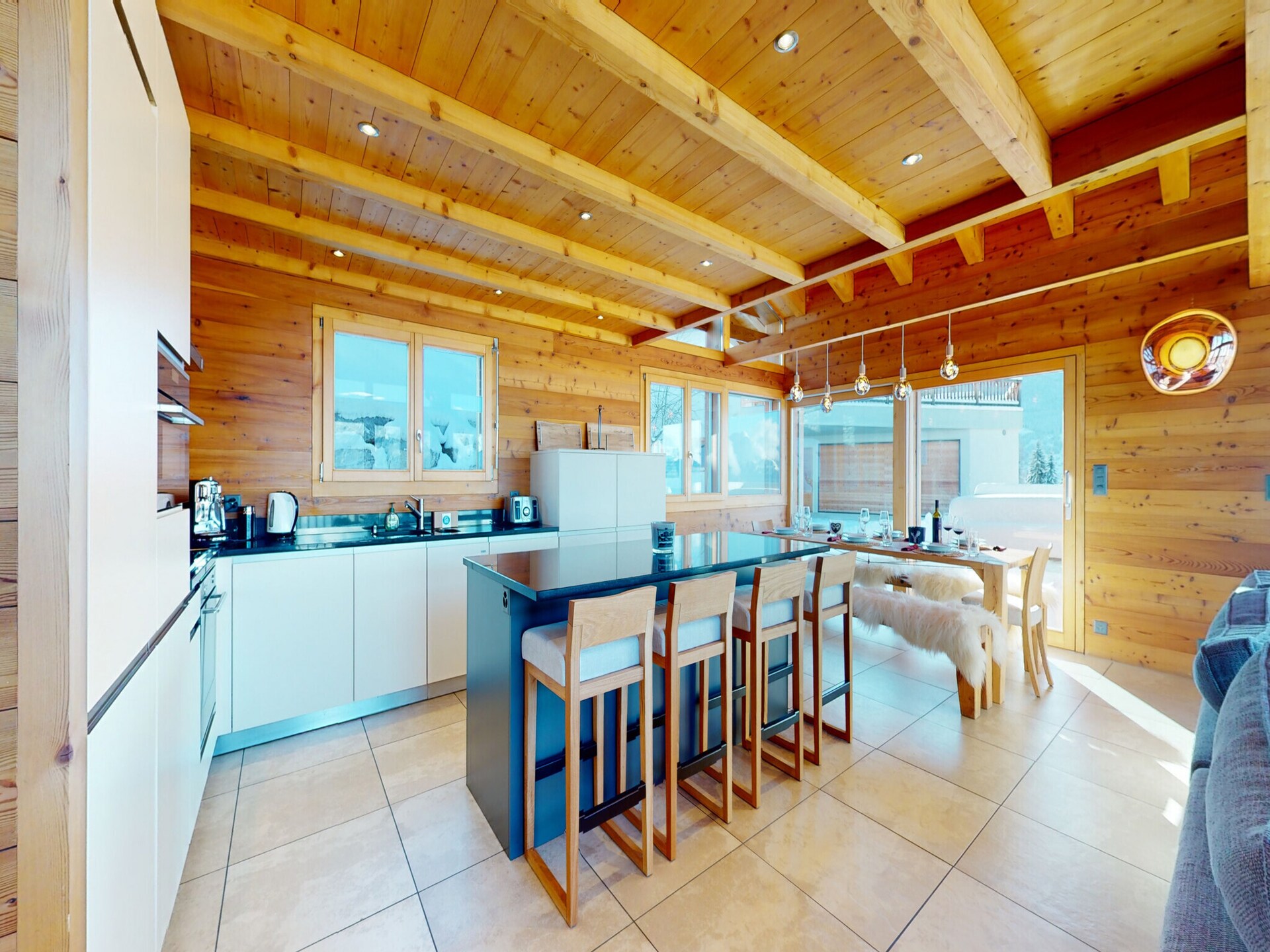 Luxe chalet voor 16 personen met sauna direct aan de skipiste in Wallis - foto 9