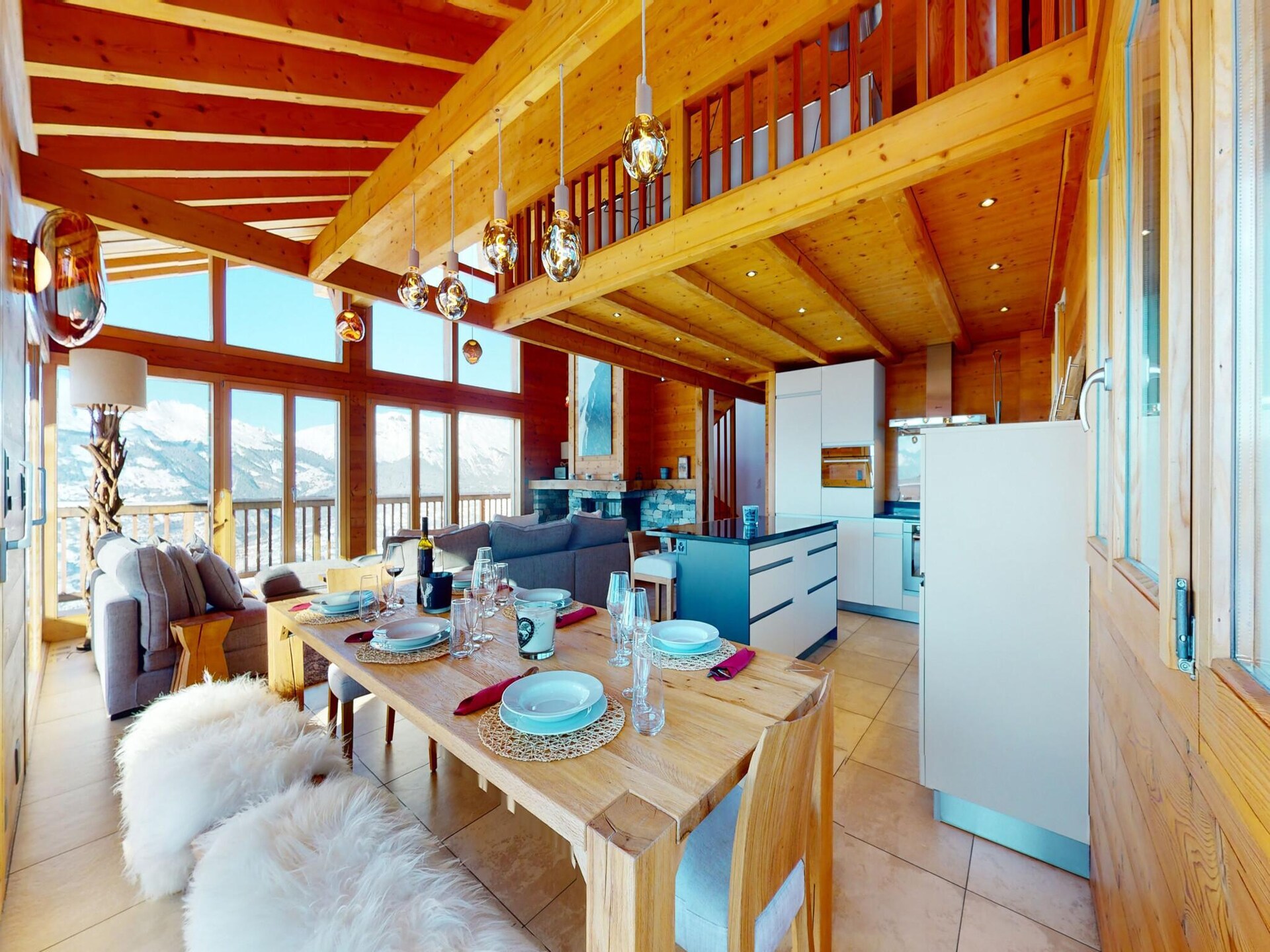 Luxe chalet voor 16 personen met sauna direct aan de skipiste in Wallis - foto 11