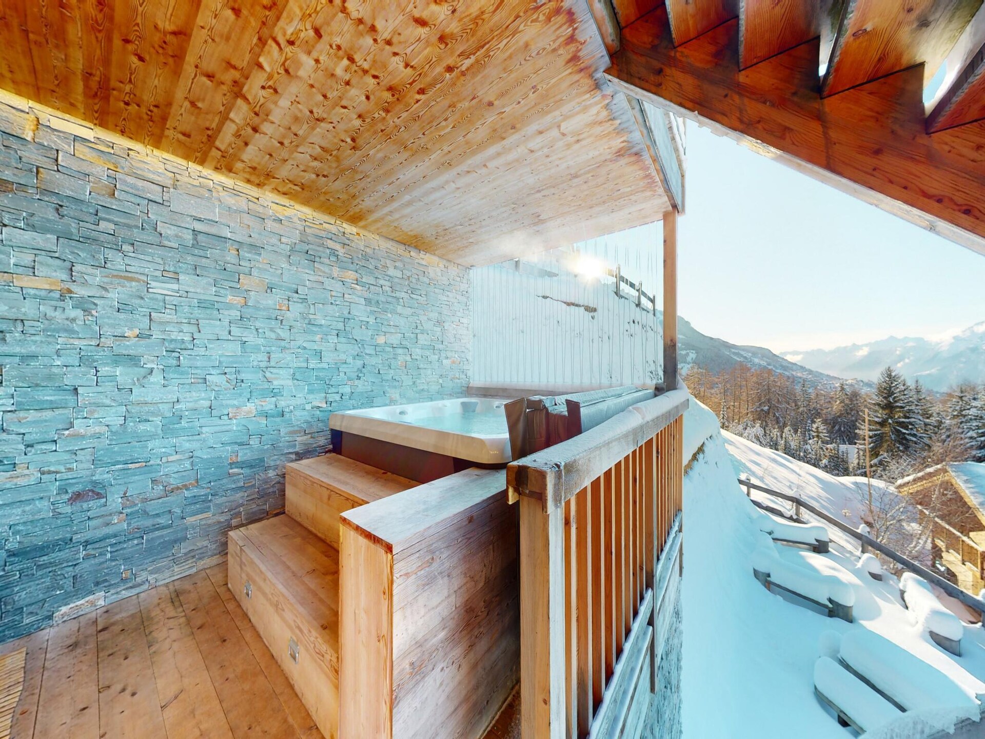 Luxe chalet voor 16 personen met sauna direct aan de skipiste in Wallis - foto 28