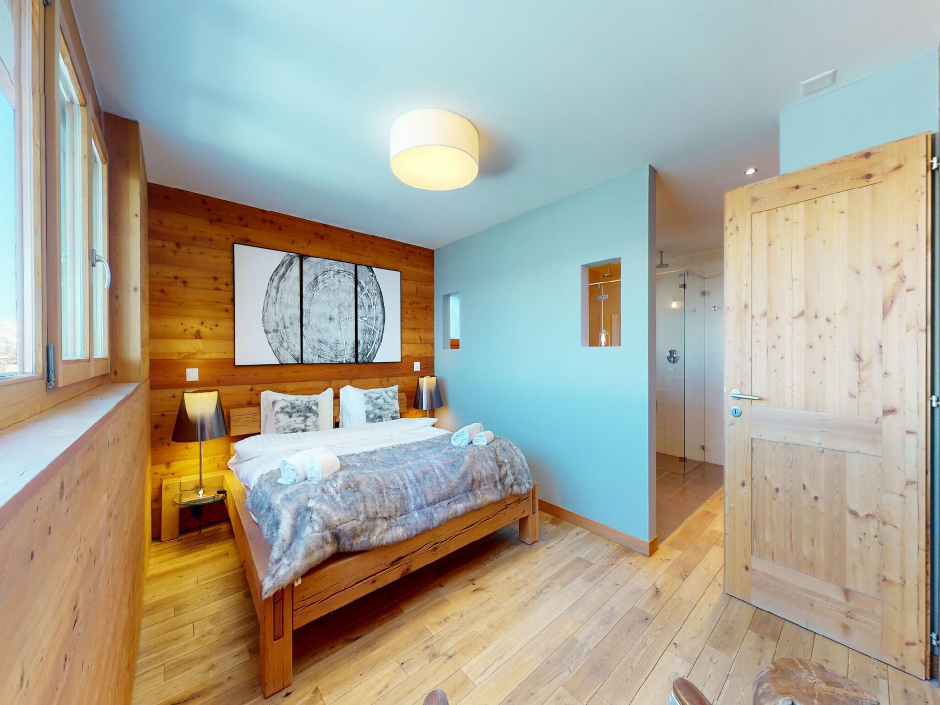 Luxe chalet voor 16 personen met sauna direct aan de skipiste in Wallis - foto 19