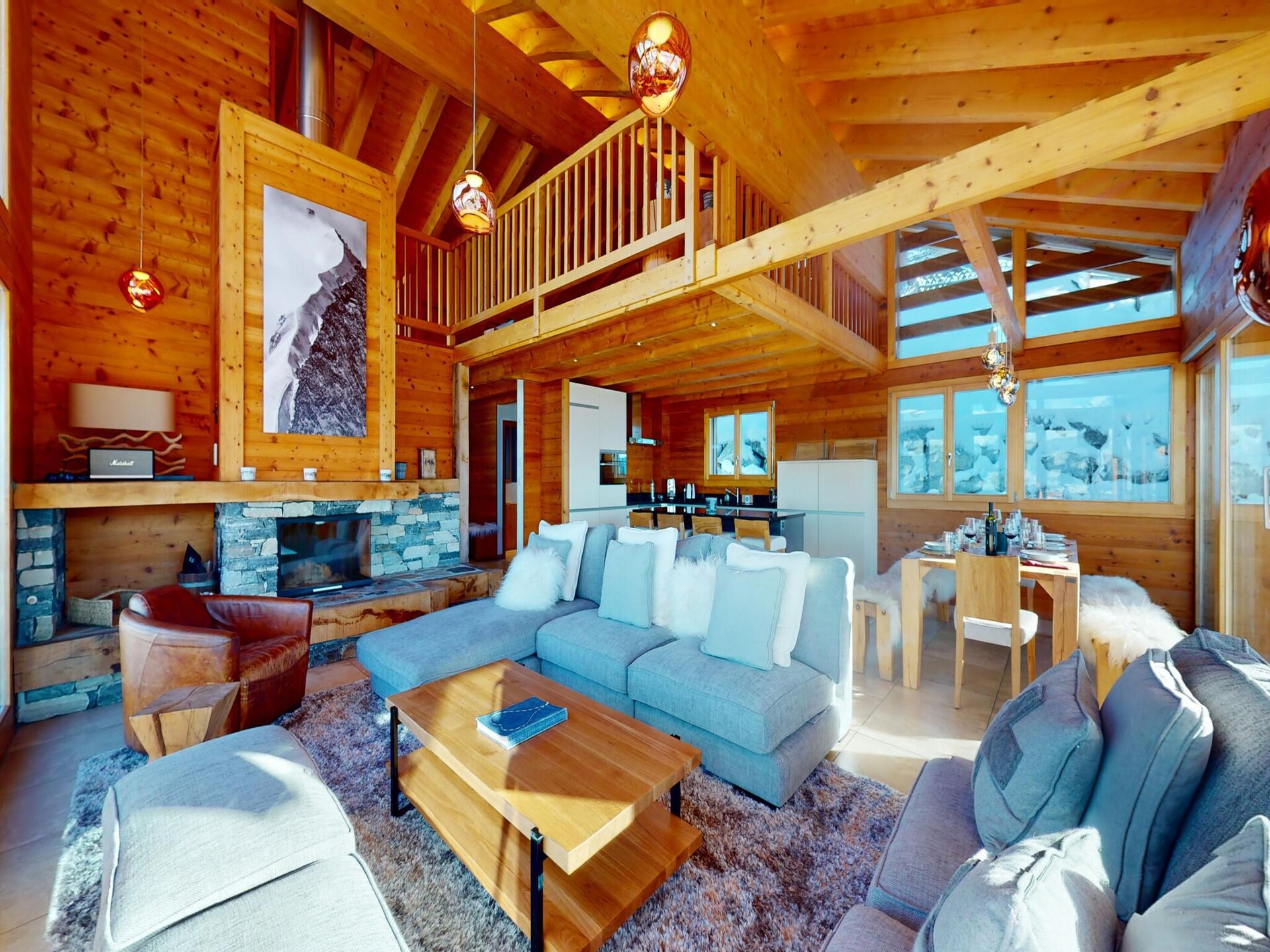 Luxe chalet voor 16 personen met sauna direct aan de skipiste in Wallis - foto 6