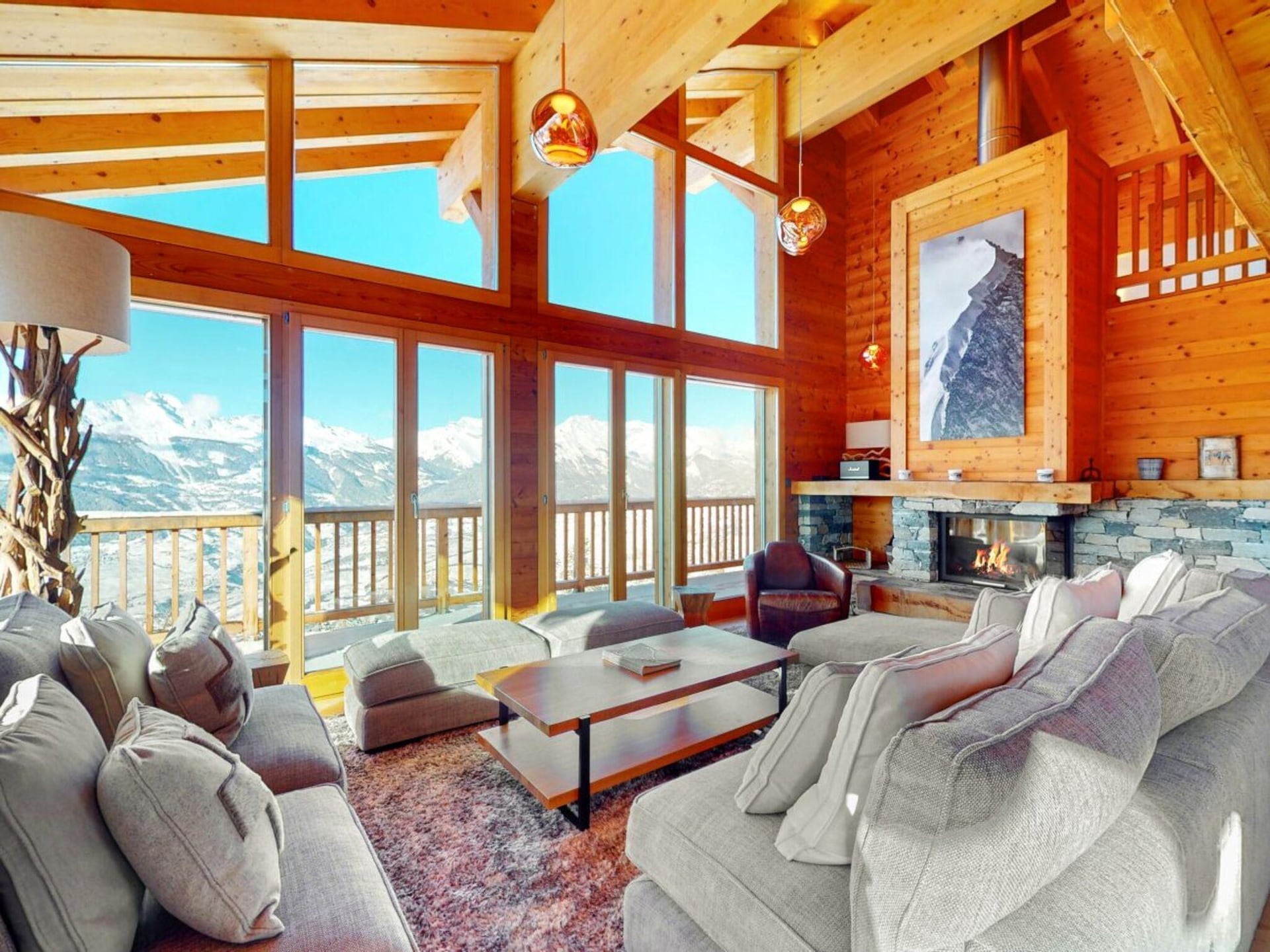 Luxe chalet voor 16 personen met sauna direct aan de skipiste in Wallis - foto 7
