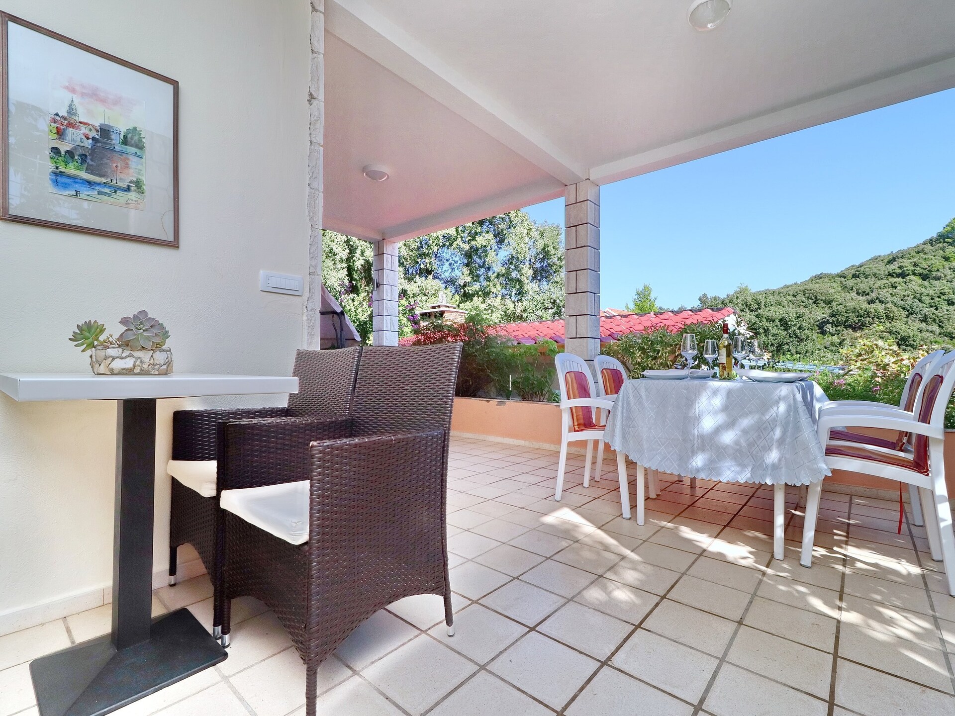 Appartement LANA: 2 slaapkamers, terras met zeezicht in baai Vrbovica - foto 23