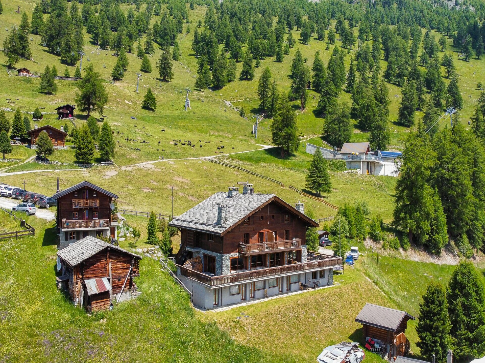 Chalet Des Alpes 004: Direct aan de piste voor 16 personen in WALI - foto 39