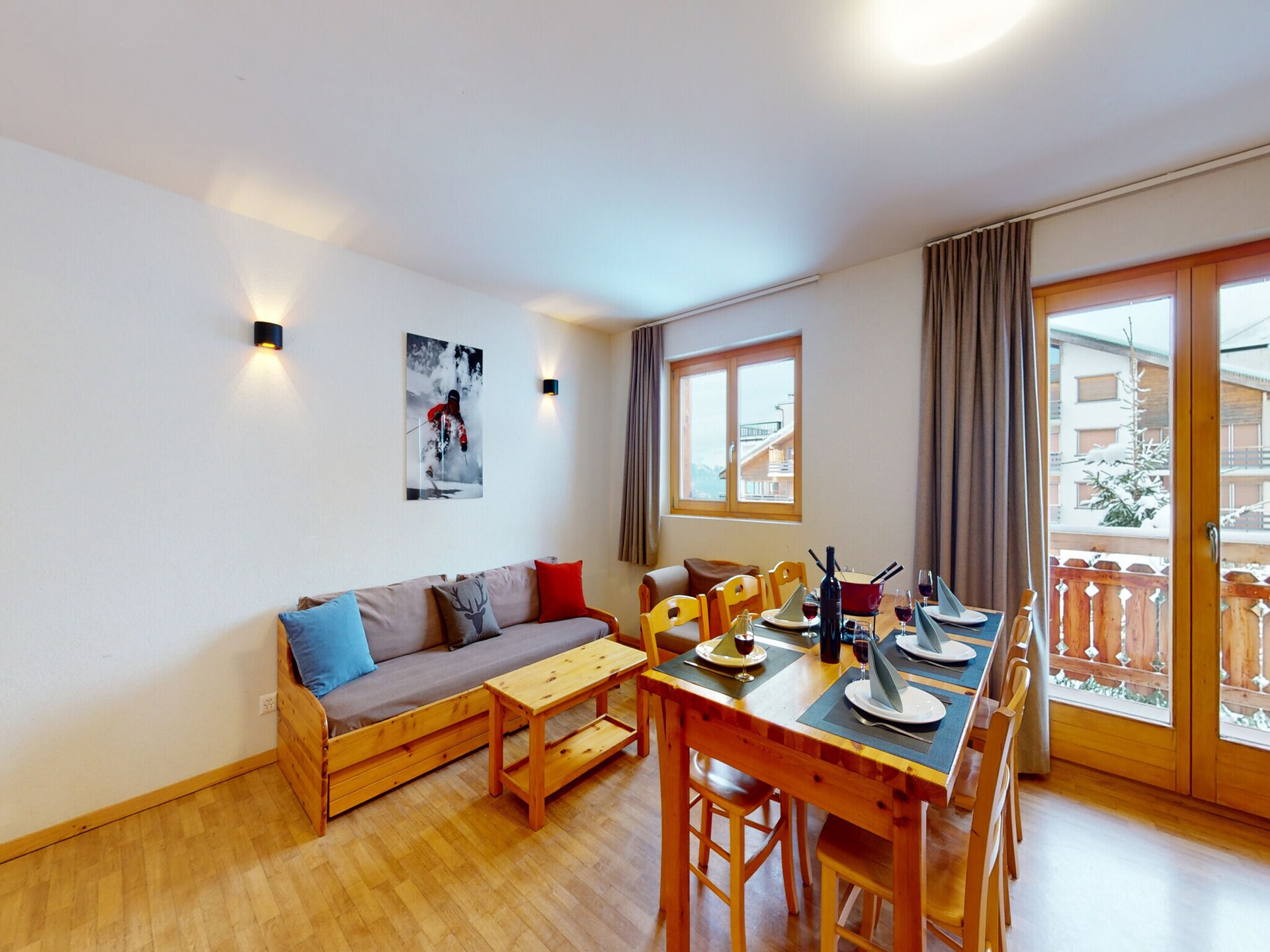 Appartement aan de skipiste in WALI – 6 personen, 57m² - foto 12