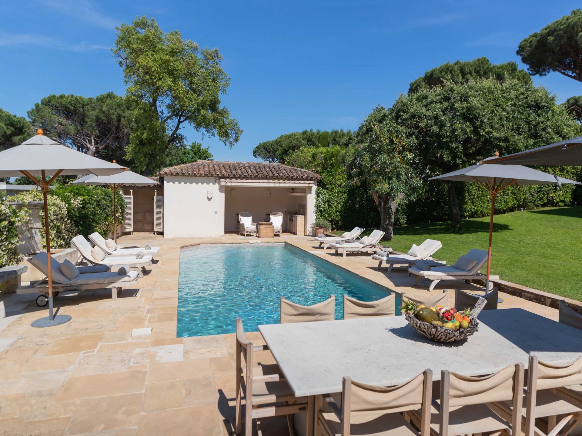 Luxe gerenoveerde villa voor 10 personen nabij Saint-Tropez met zeezicht - foto 7