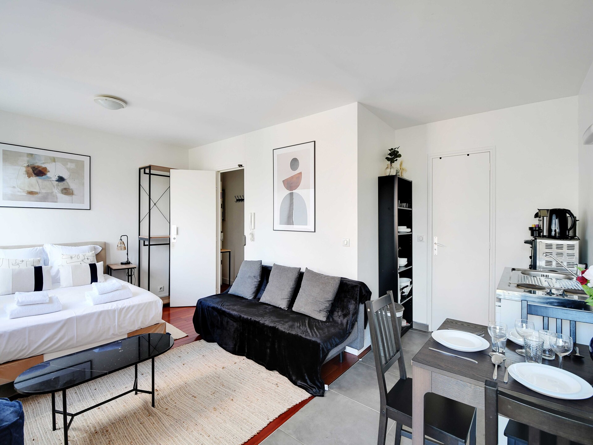 Compacte studio in levendig Pont-de-Flandre, Parijs – vlakbij metro - foto 7