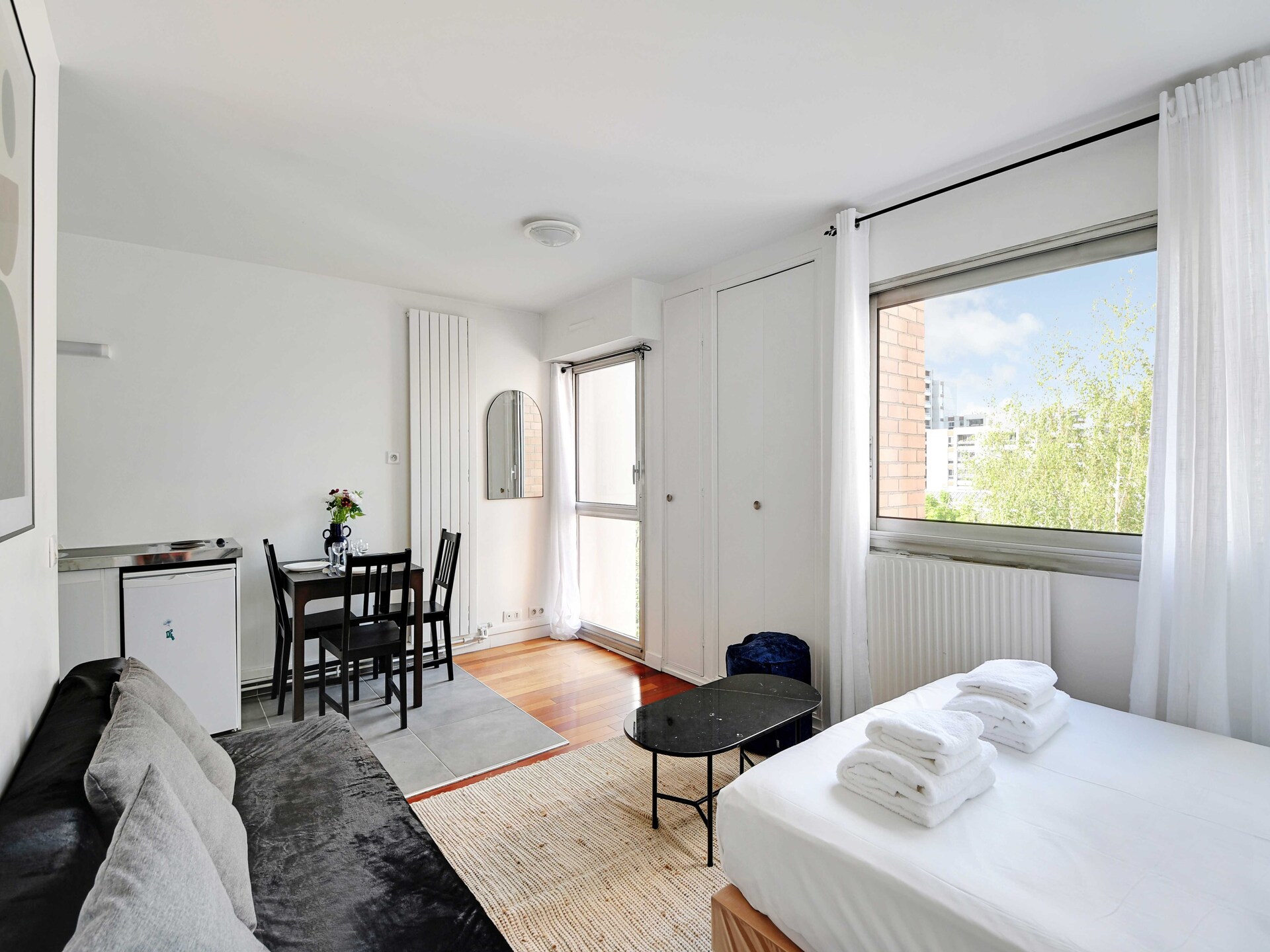 Compacte studio in levendig Pont-de-Flandre, Parijs – vlakbij metro - foto 9