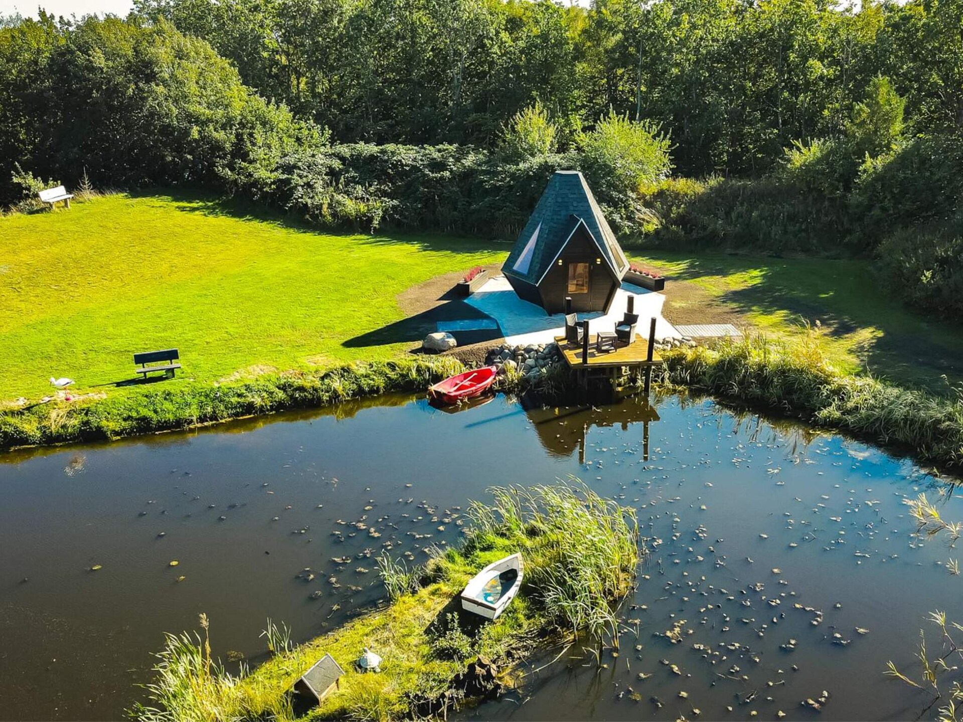 Ruim vakantiehuis voor 18 personen op landgoed bij Jerup, vlakbij zee en golfbaan - foto 11