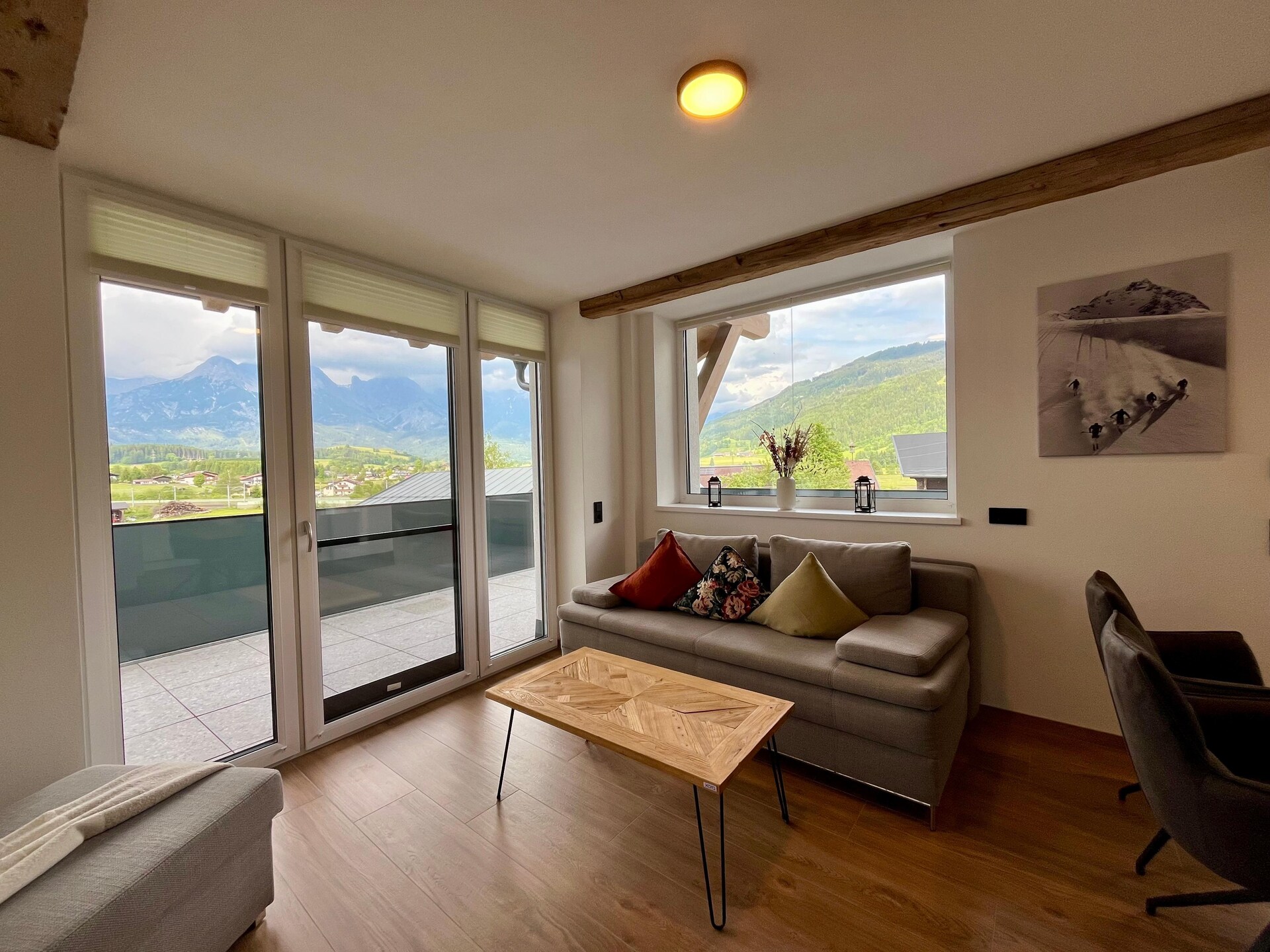 Licht appartement Schnurr-Bartl met panoramisch uitzicht in Saalfelden - foto 6