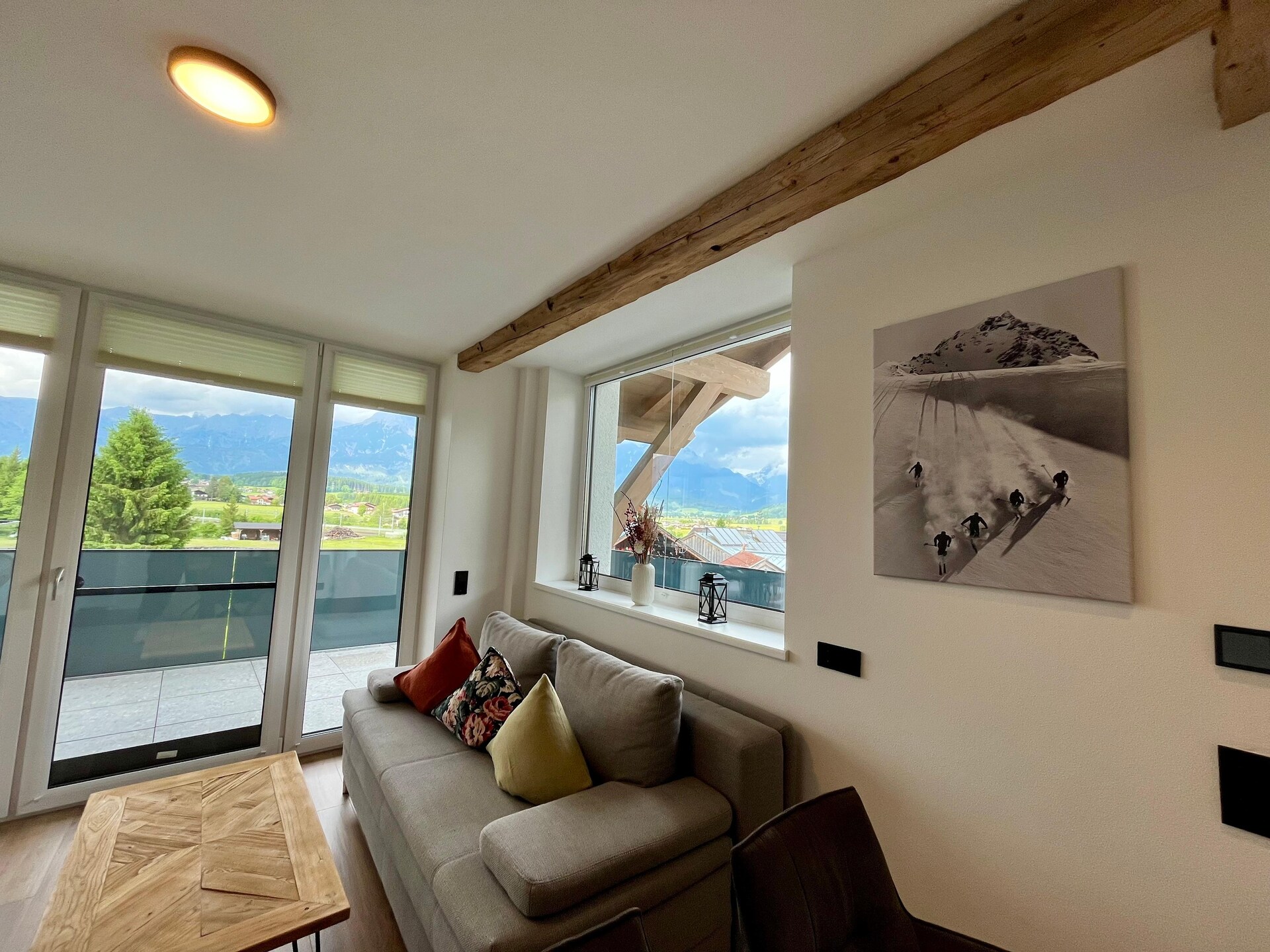 Licht appartement Schnurr-Bartl met panoramisch uitzicht in Saalfelden - foto 7