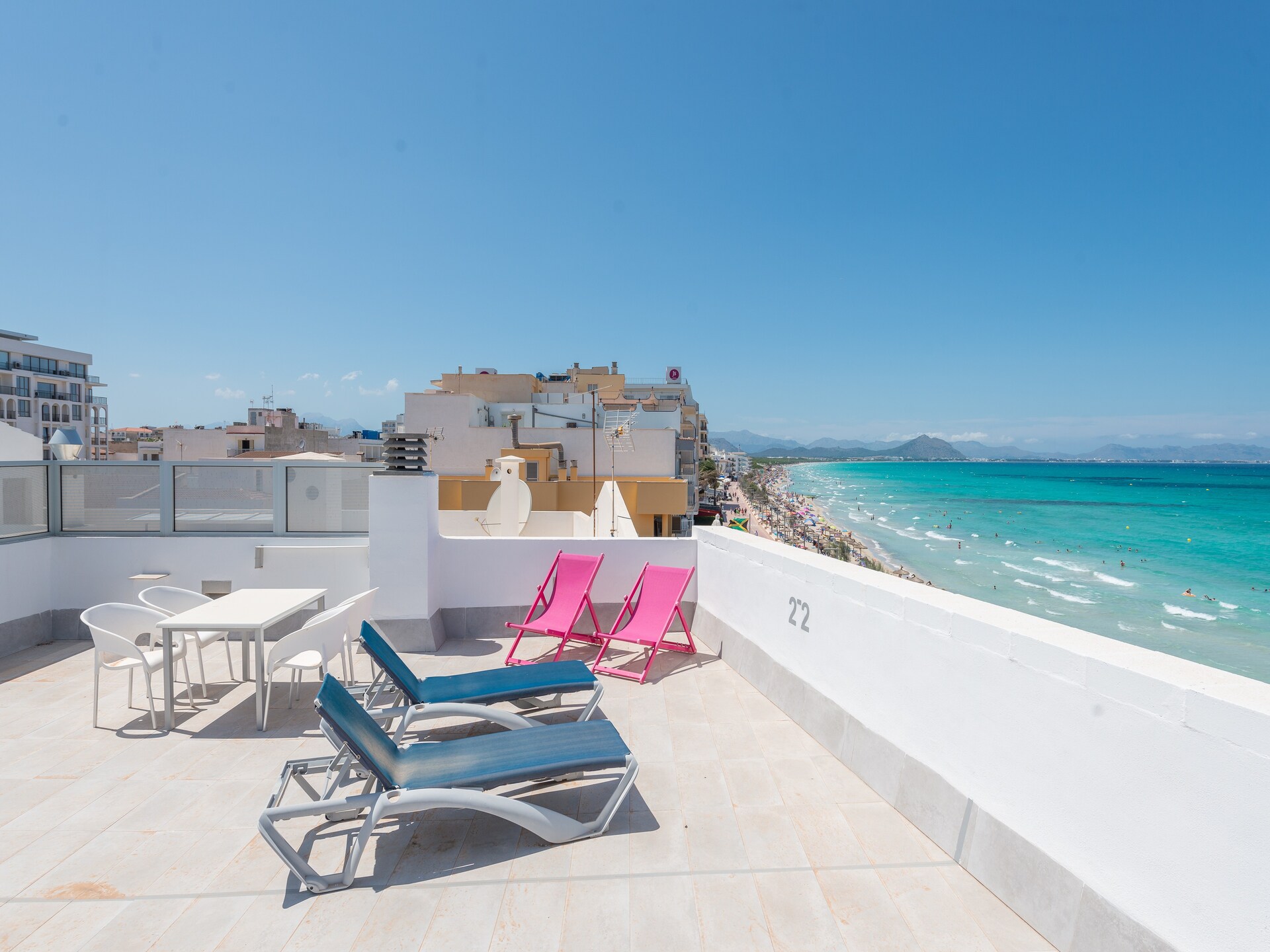 Modern appartement Blau Blue 2 aan de promenade in Ca'n Picafort - foto 18