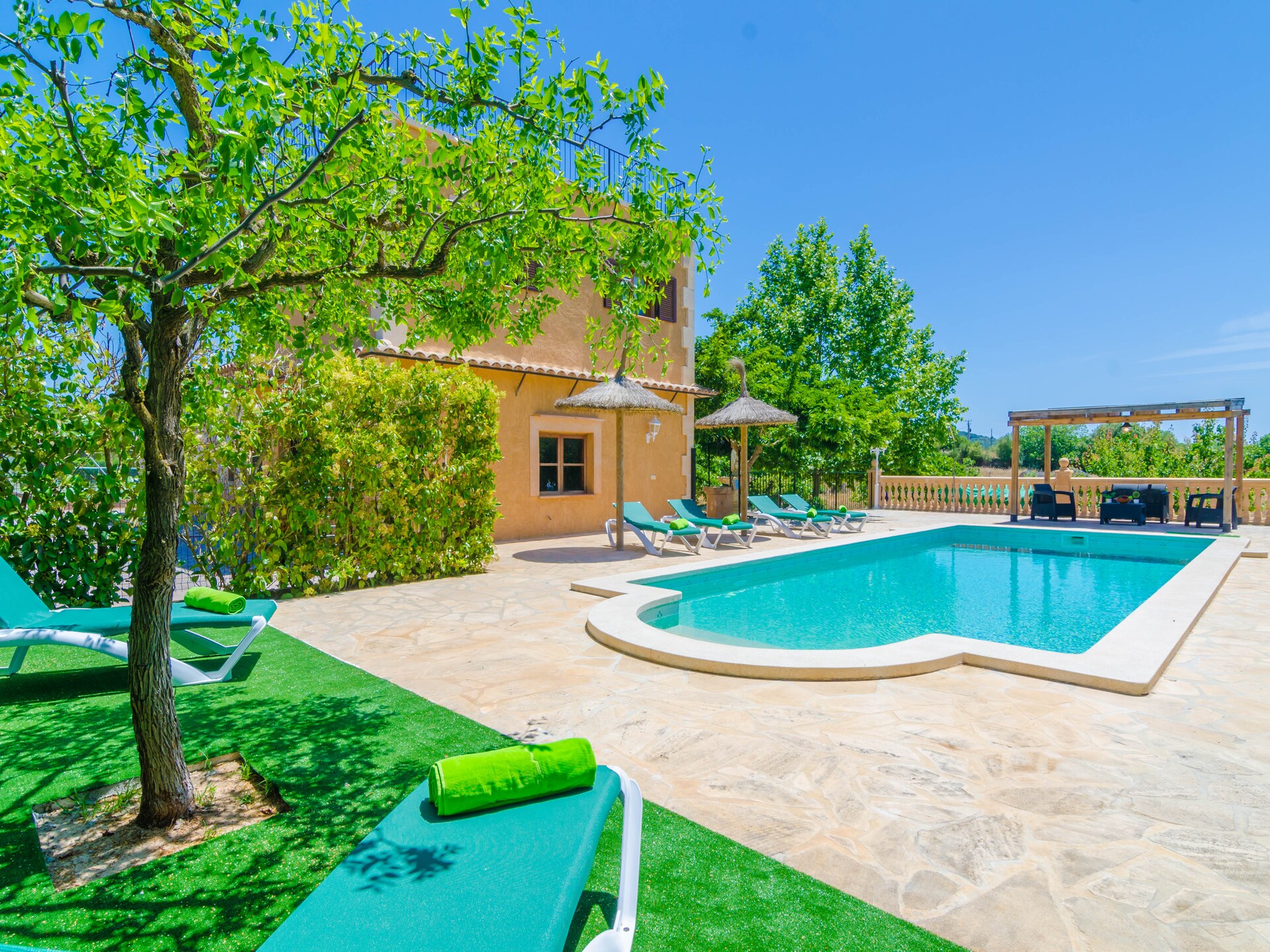 Vrijstaande villa met privézwembad en tennisbaan aan golfbaan Manacor - foto 8