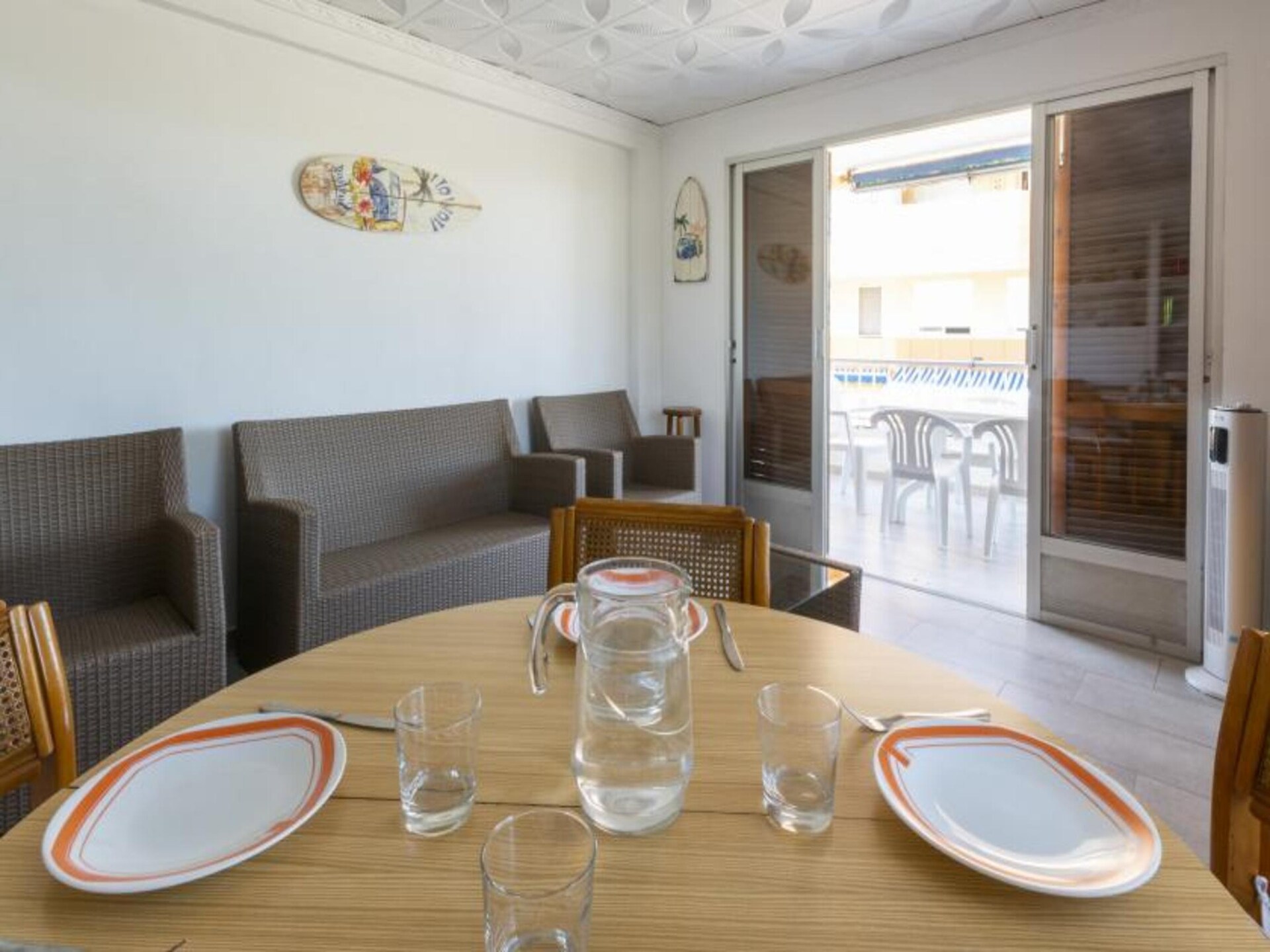 Licht appartement op 300 meter van strand Playa de Oliva met terras - foto 7