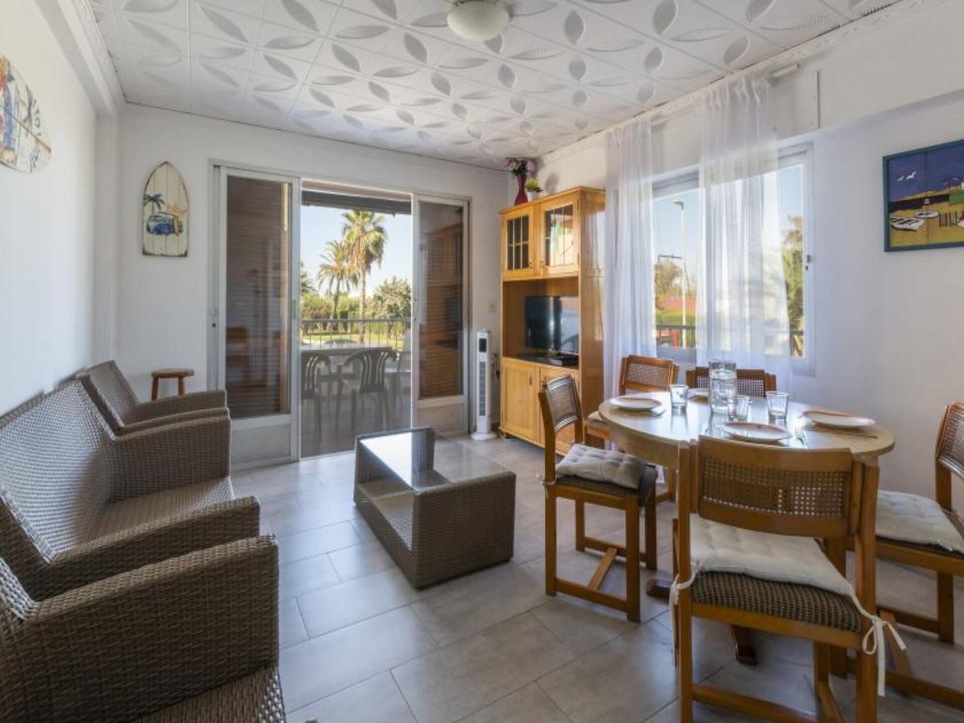 Licht appartement op 300 meter van strand Playa de Oliva met terras - foto 2