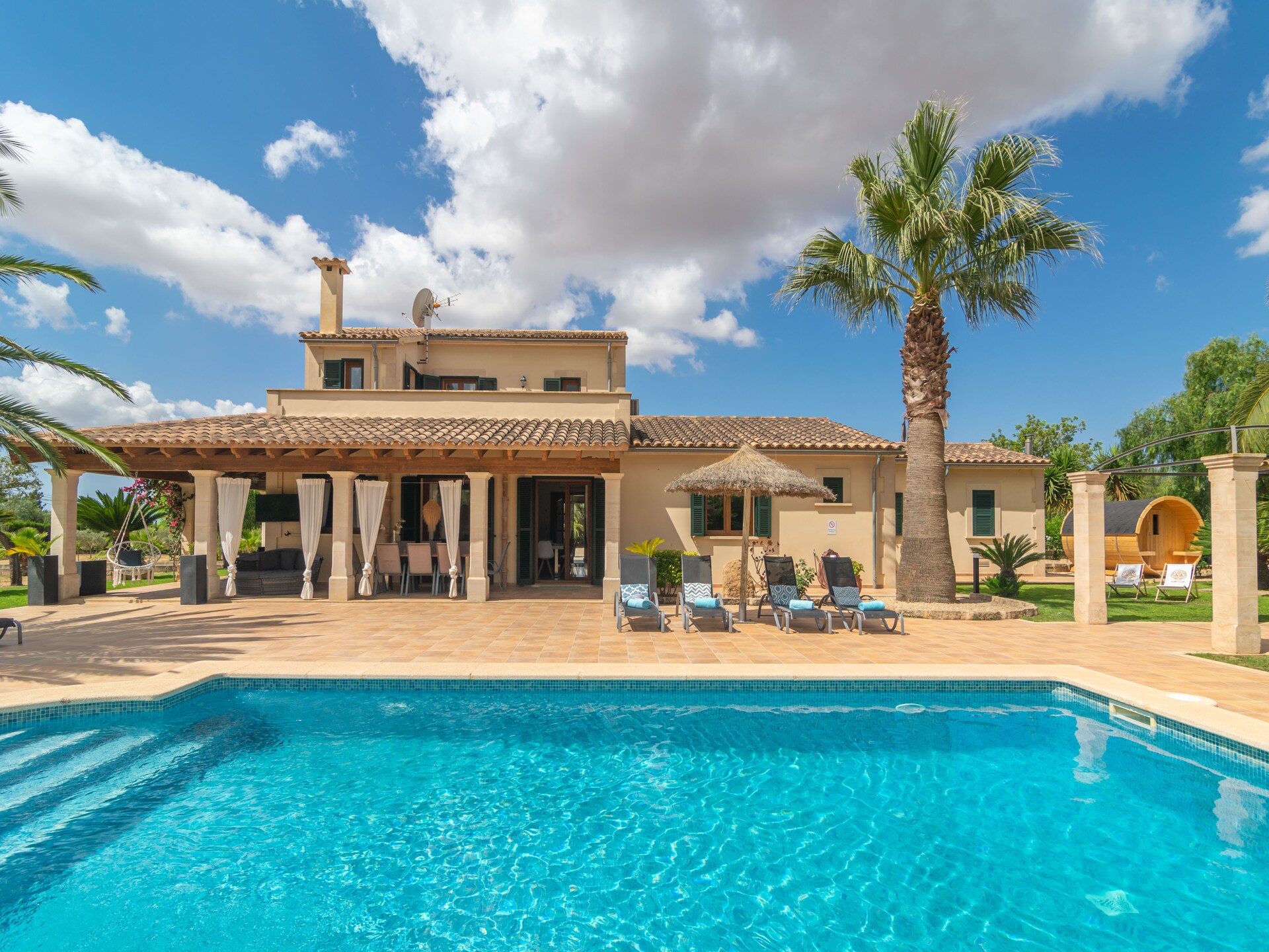 Vrijstaande villa aan golfbaan met privézwembad, jacuzzi & sauna in Llucmajor - foto 7