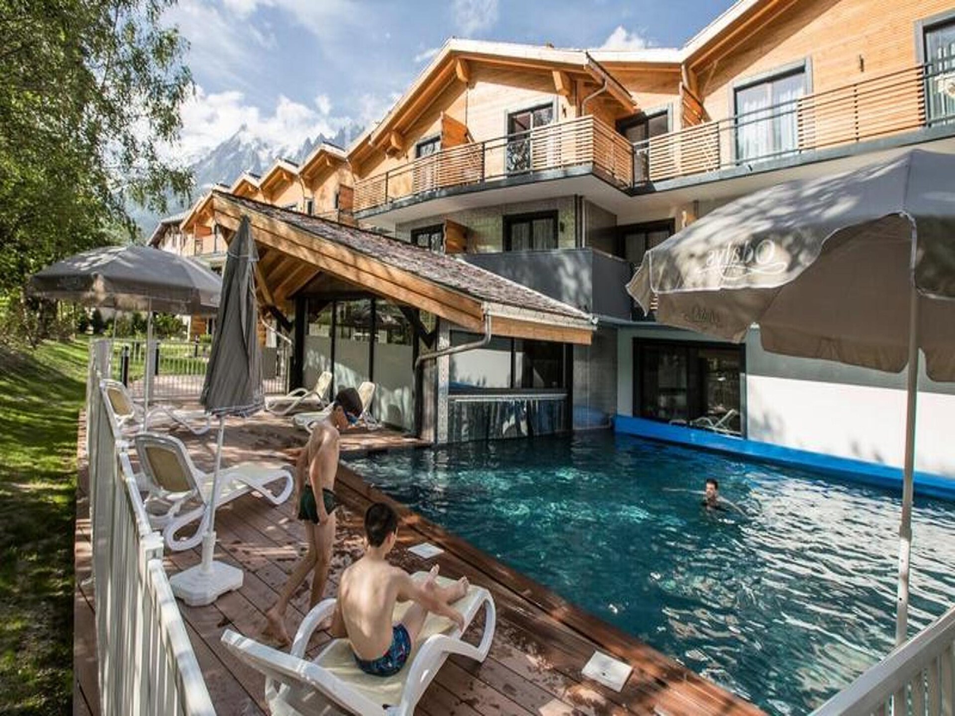 Ruim 3-kamerappartement voor 7 personen met zwembad en uitzicht op de Mont Blanc - foto 12