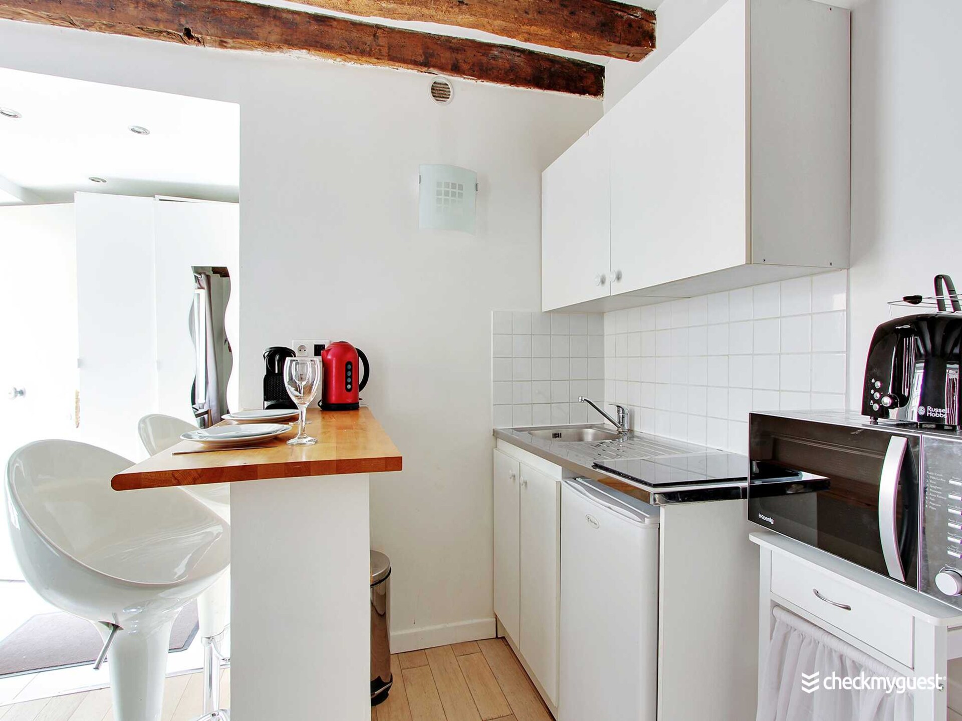 Intieme studio in het hart van de Rue Mouffetard, Parijs 5e - foto 4