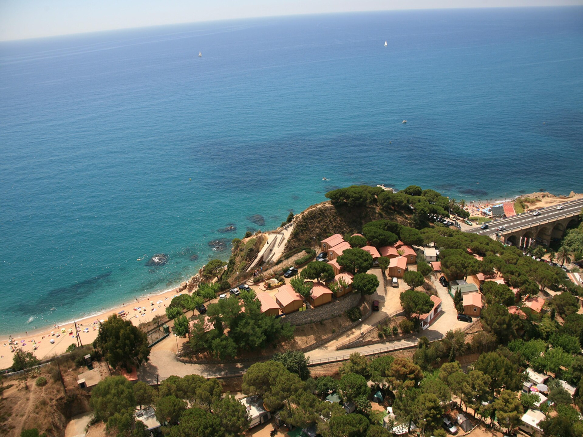 Camping Rocagrossa: Gezellige bungalow op 50m van het strand in Calella - foto 36