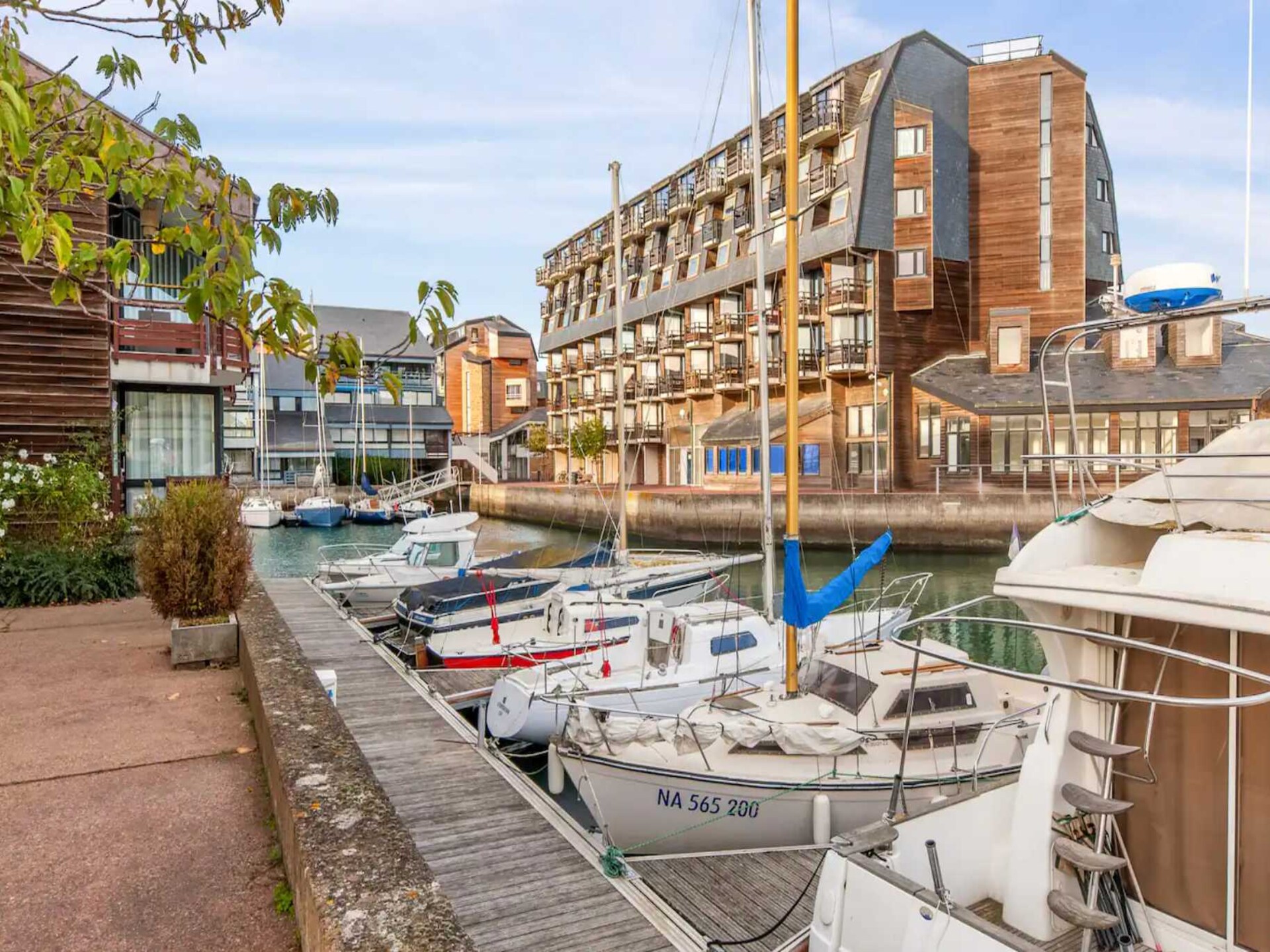 Moderne studio met havenzicht in Deauville - foto 12