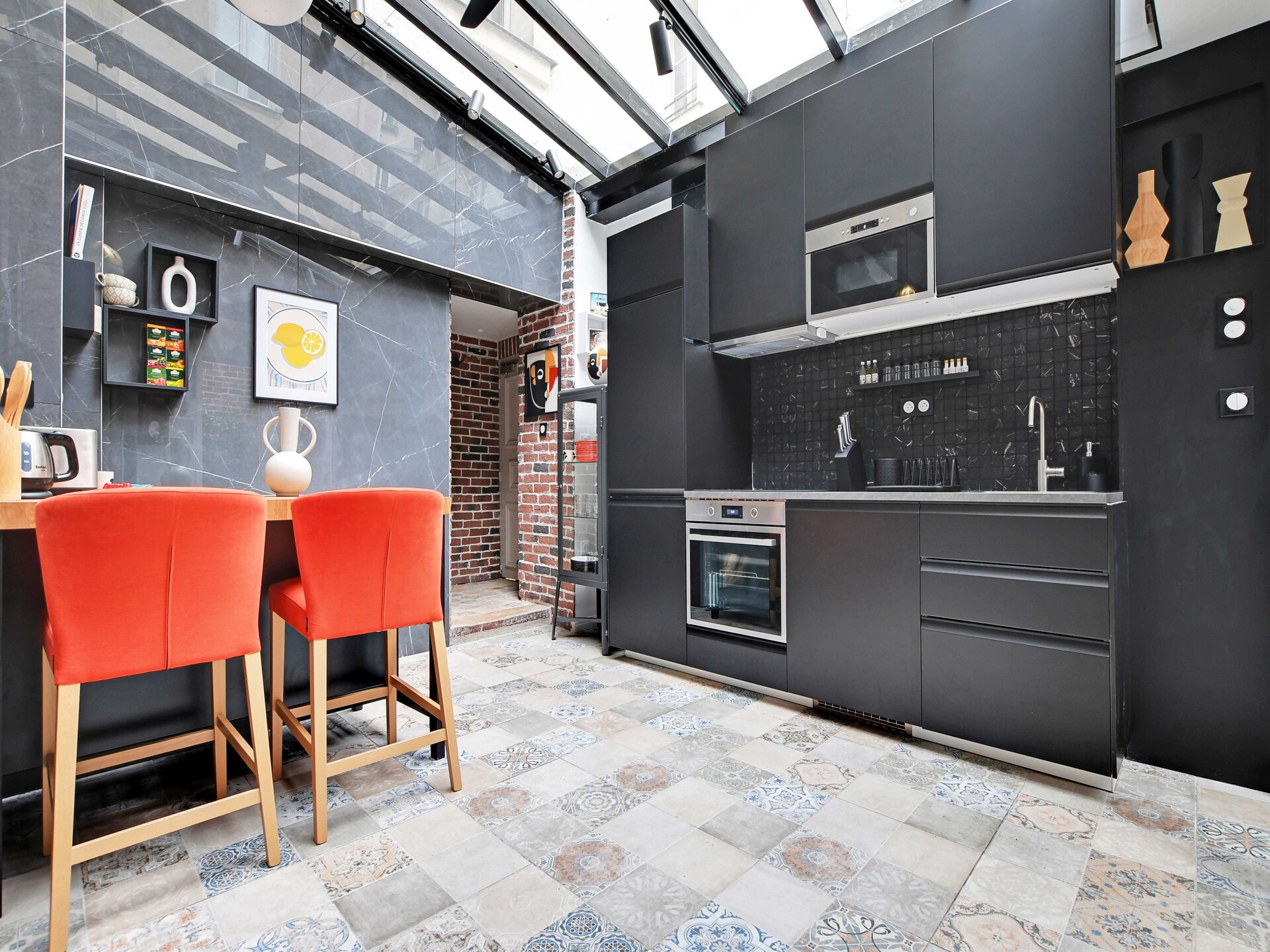 Stijlvol 8-persoons appartement in bruisend Beaubourg, Parijs - foto 2