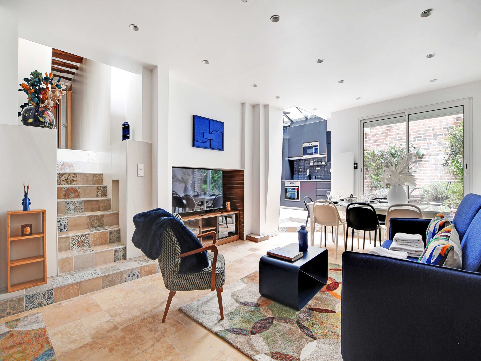 Stijlvol 8-persoons appartement in bruisend Beaubourg, Parijs - foto 9