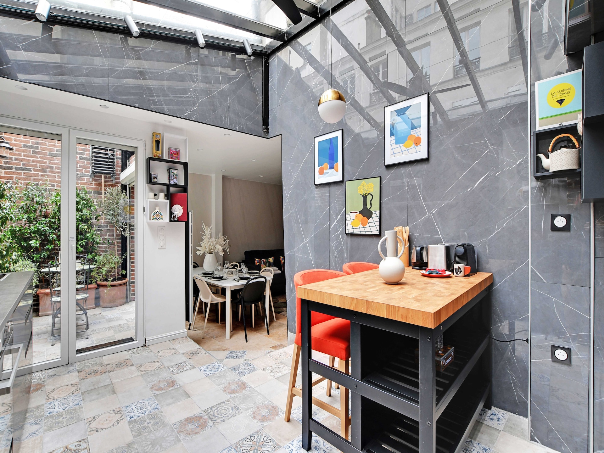 Stijlvol 8-persoons appartement in bruisend Beaubourg, Parijs - foto 11