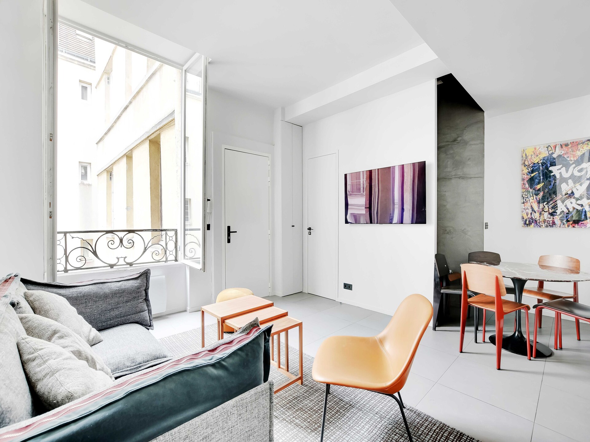 Licht appartement in historisch St-Gervais, vlakbij Notre-Dame - foto 6