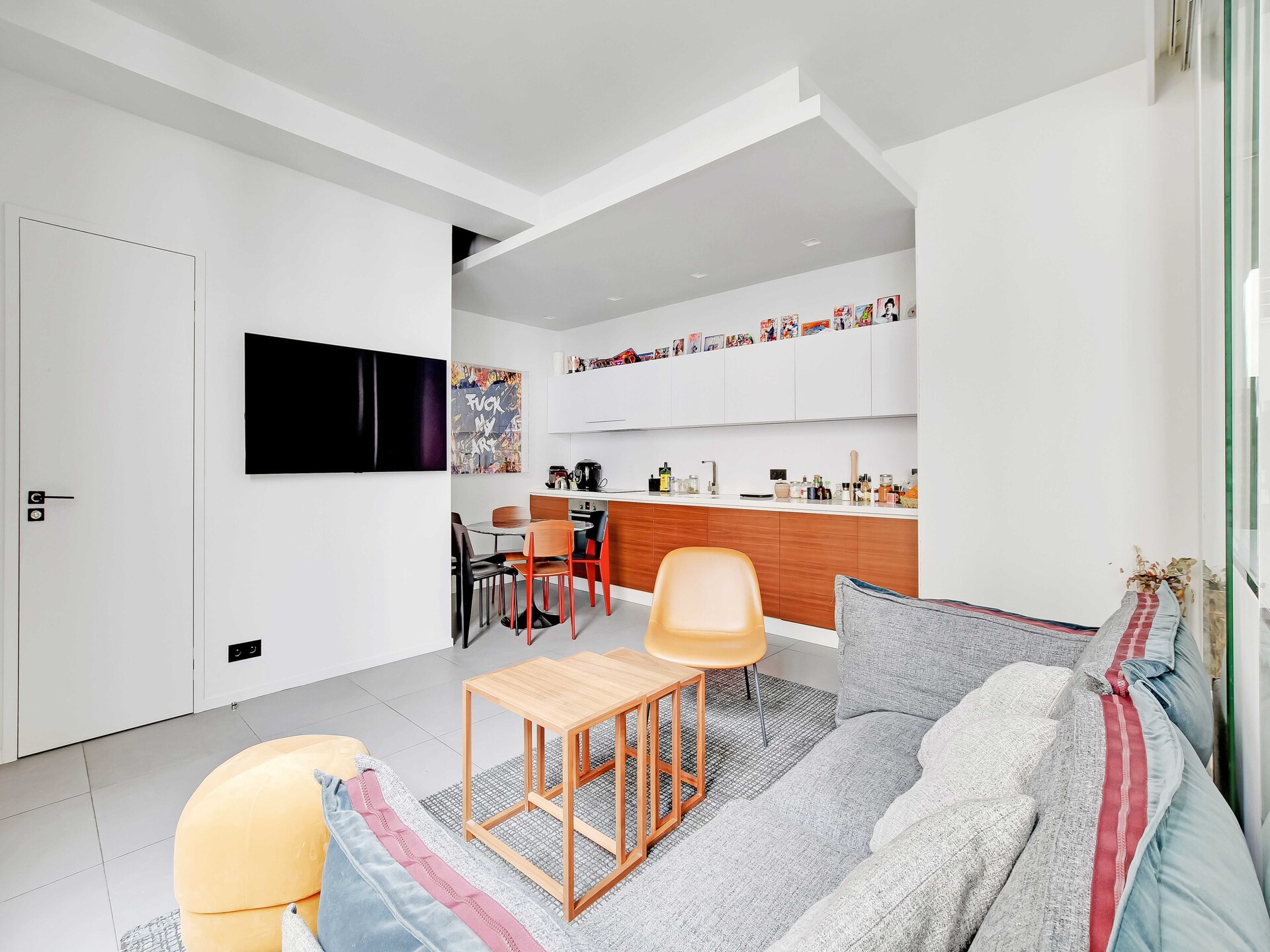 Licht appartement in historisch St-Gervais, vlakbij Notre-Dame - foto 8