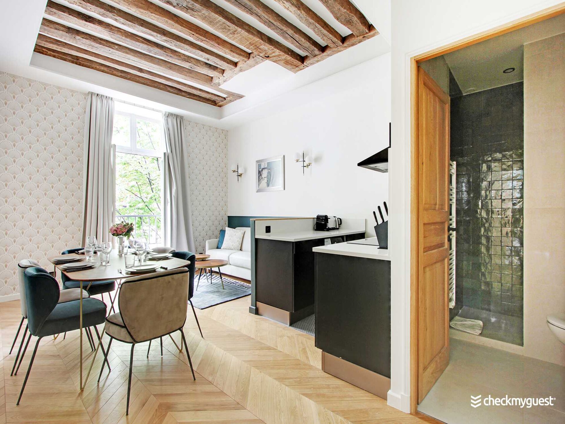 Elegant appartement in de Marais, 2 slaapkamers, vlakbij metro - foto 5