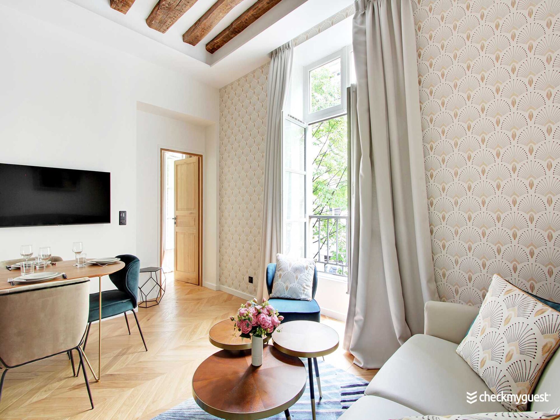 Elegant appartement in de Marais, 2 slaapkamers, vlakbij metro - foto 6