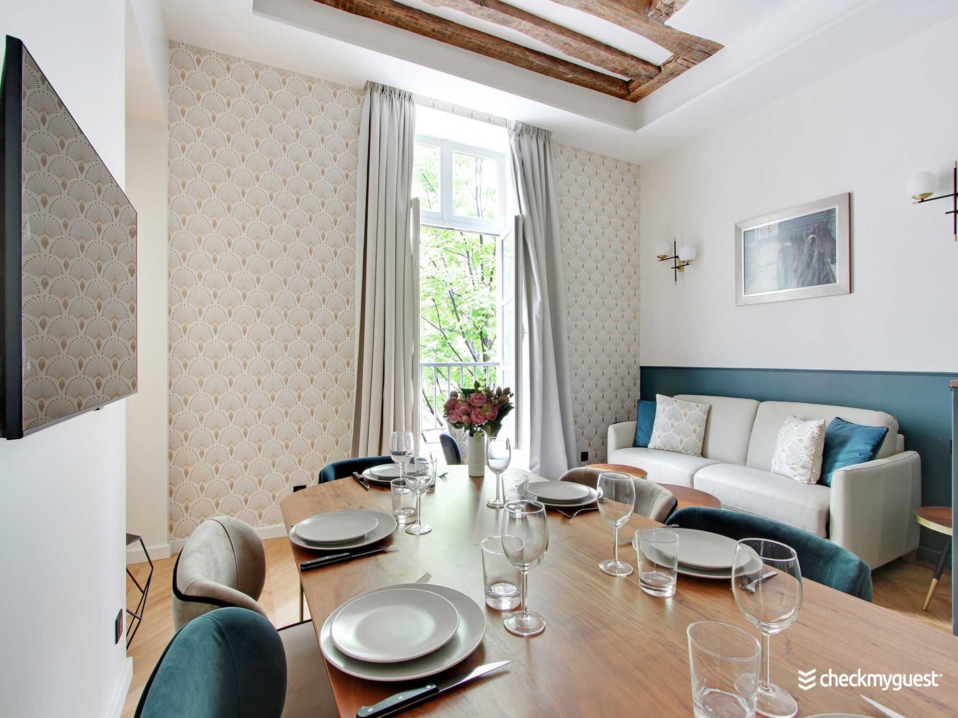 Elegant appartement in de Marais, 2 slaapkamers, vlakbij metro - foto 7