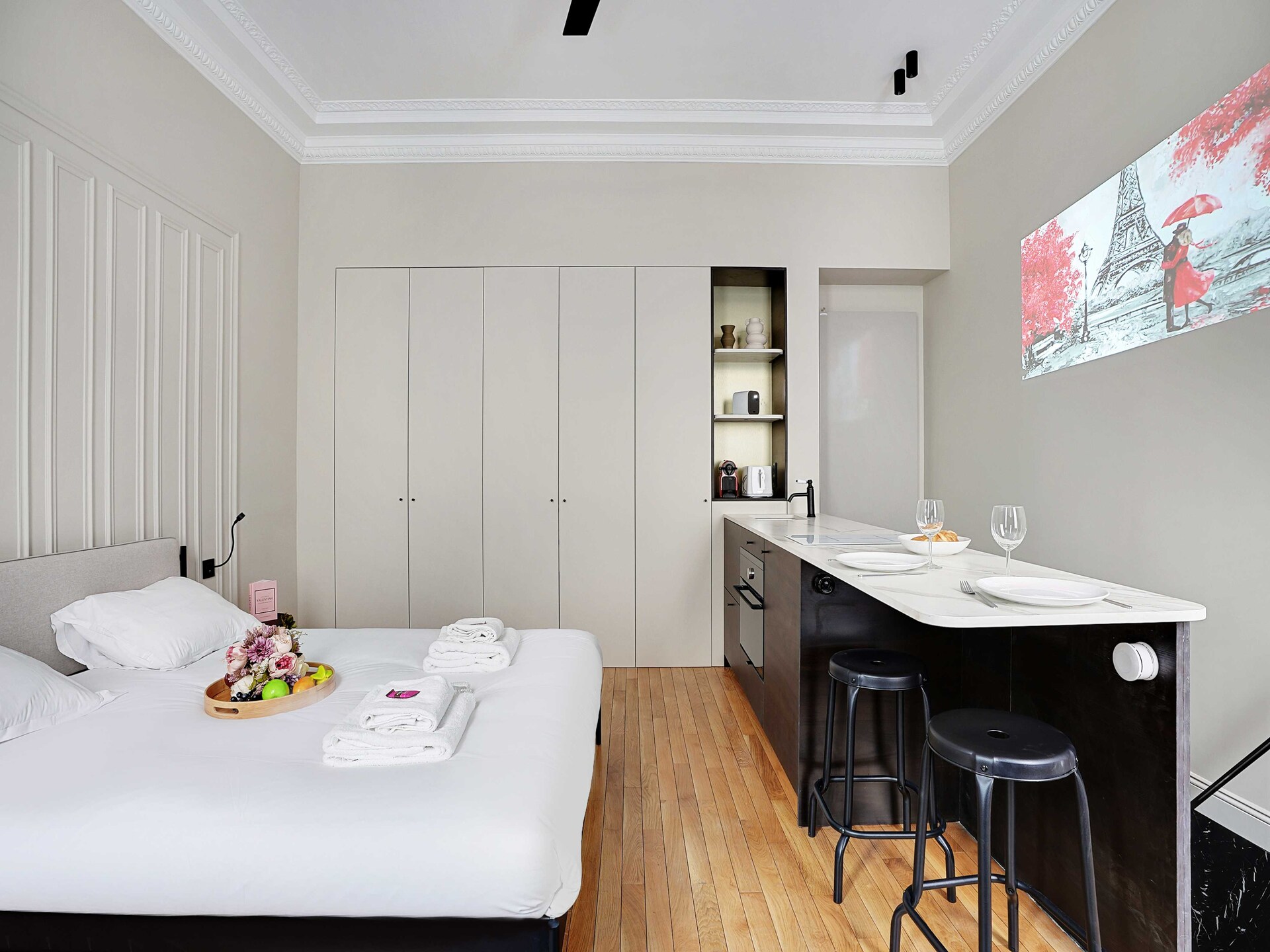 Modern appartement voor 2 in de prestigieuze wijk Europe, 8e arrondissement - foto 14