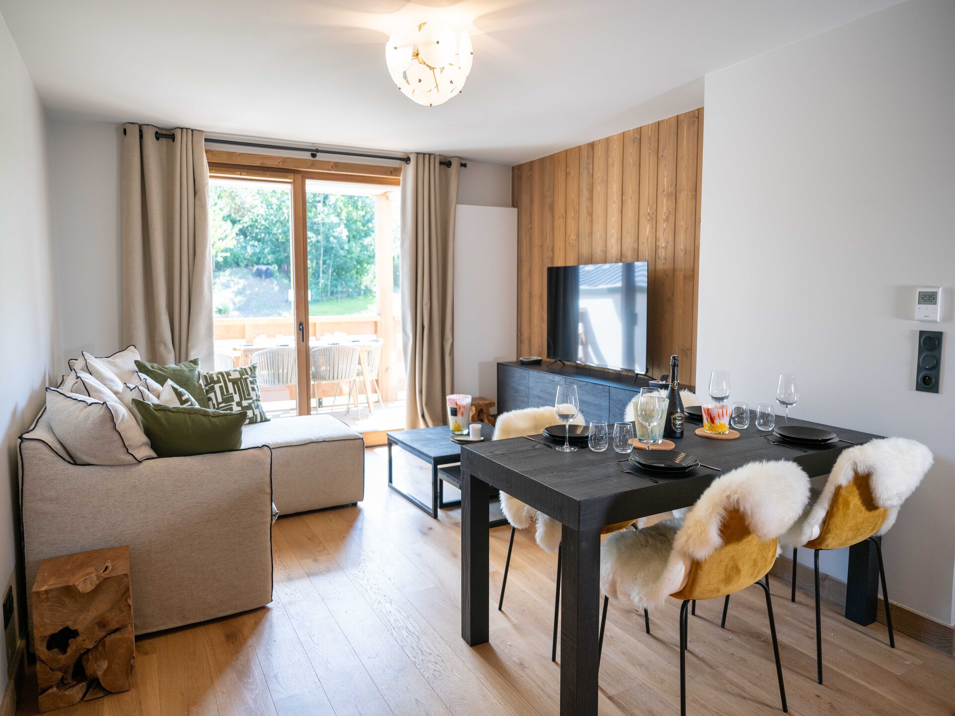 Luxe appartement 5p in Megève met zwembad, spa en terras - foto 3