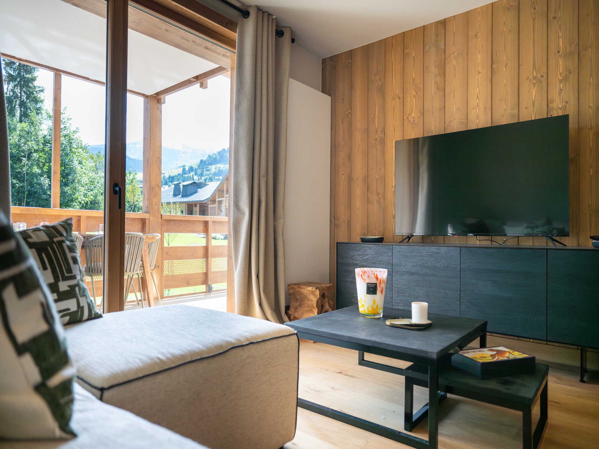 Luxe appartement 5p in Megève met zwembad, spa en terras - foto 7