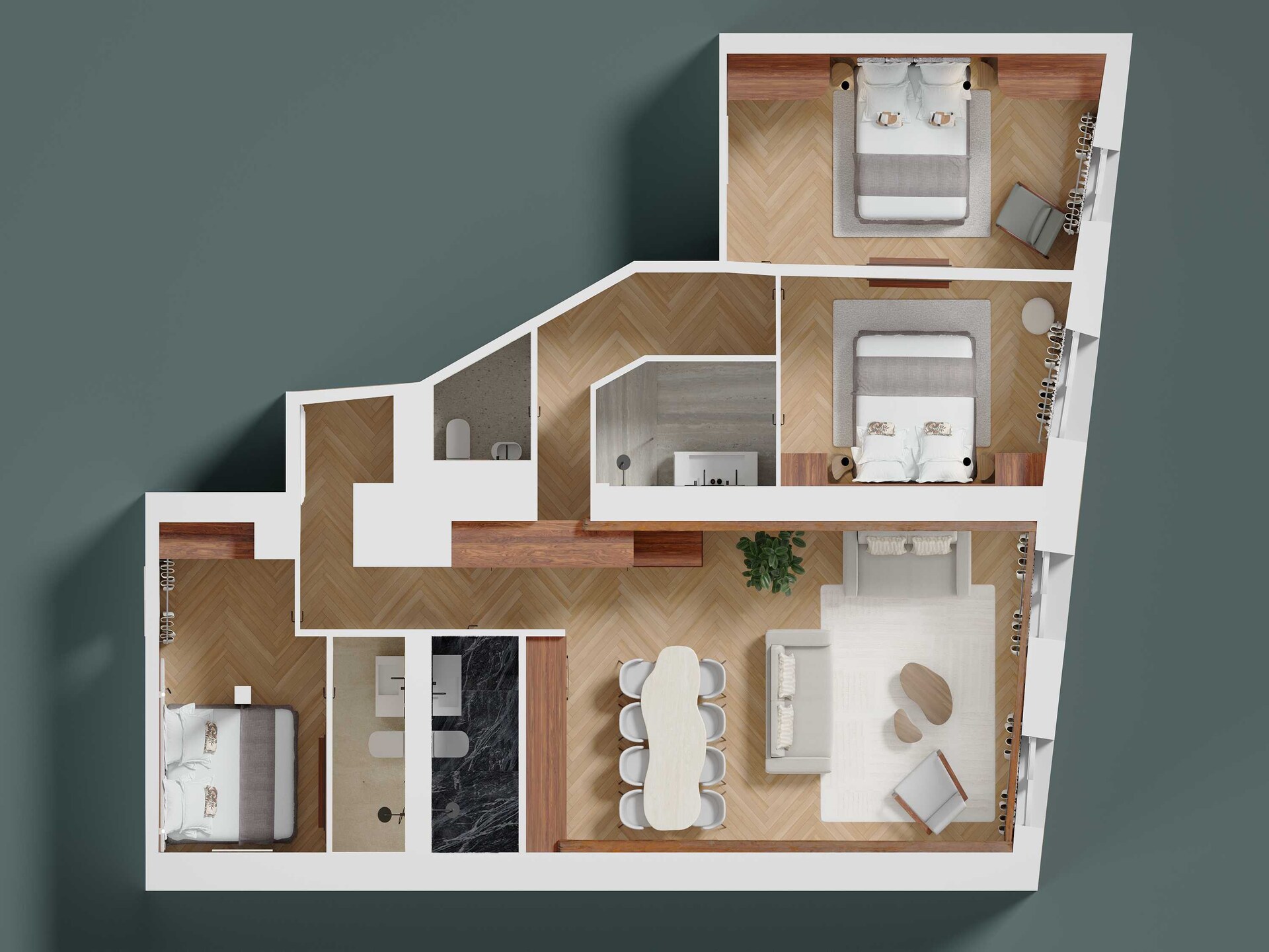 Luxe 3-slaapkamer appartement in Quartier Latin, vlakbij Notre-Dame - foto 3