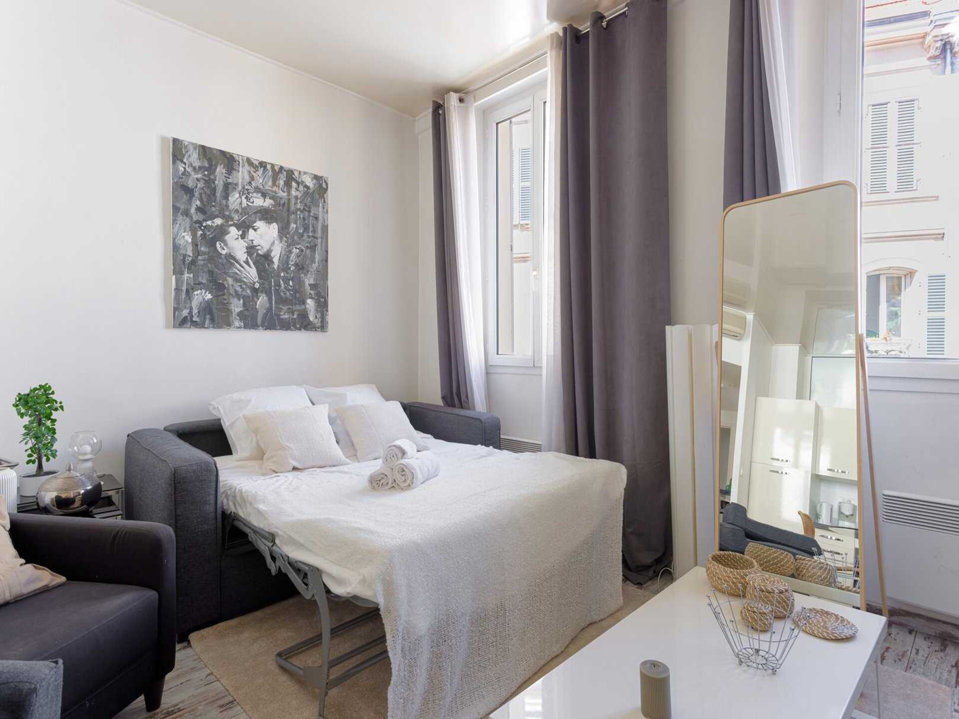 Licht appartement in Cannes met airco, op 5 minuten van het strand - foto 14