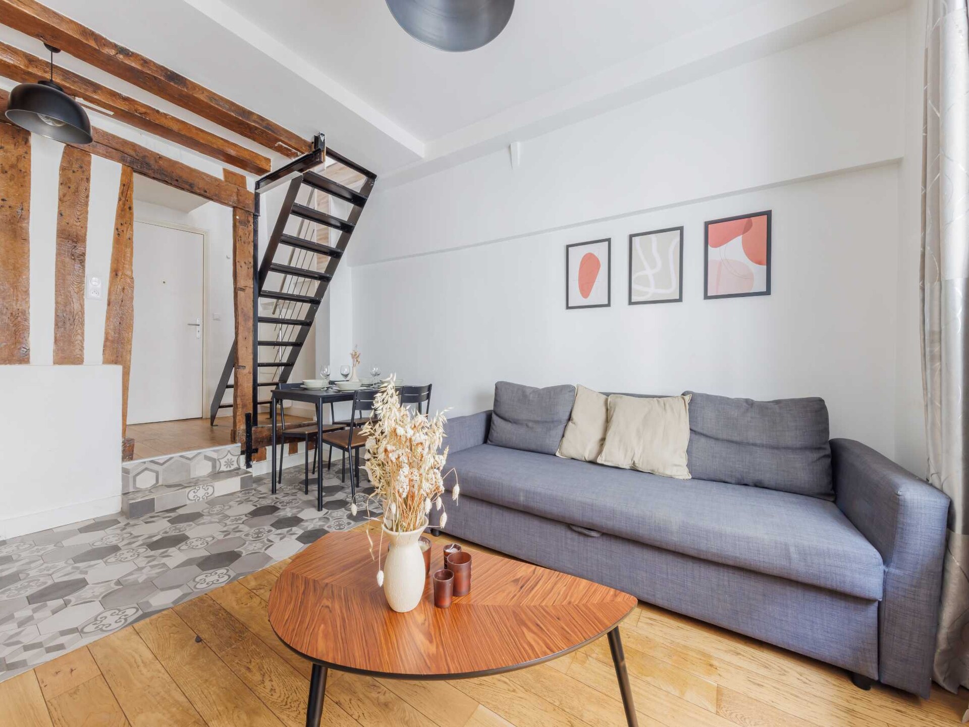 Charmant duplex appartement in trendy wijk Mail, nabij Place des Victoires - foto 2