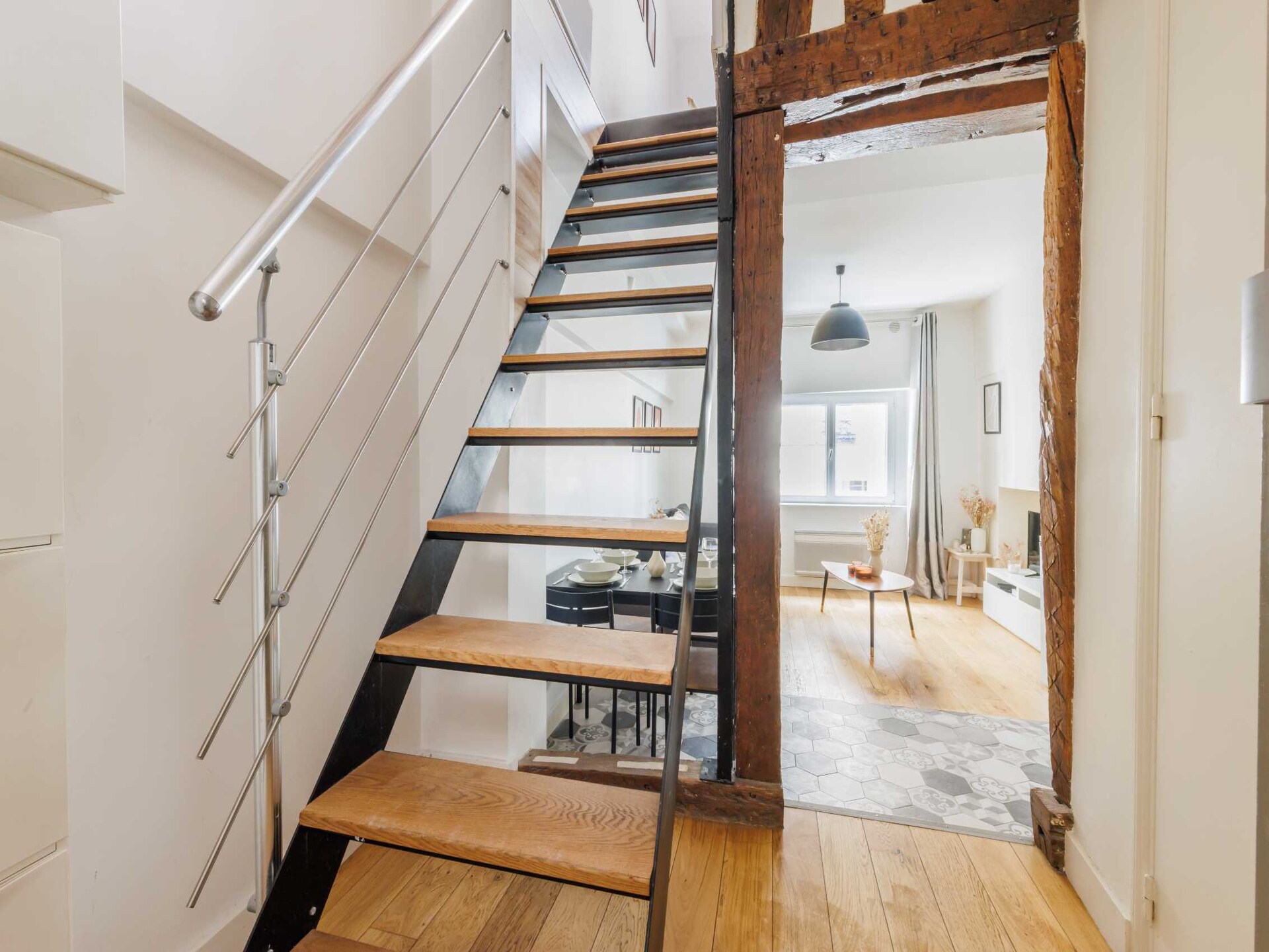 Charmant duplex appartement in trendy wijk Mail, nabij Place des Victoires - foto 7
